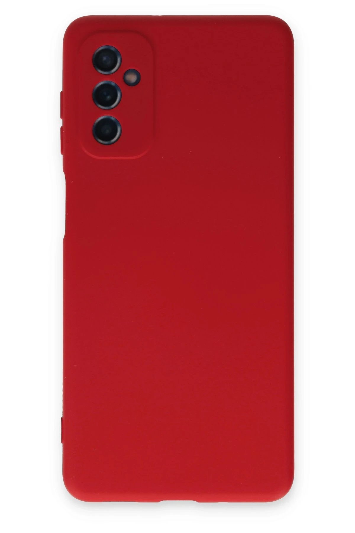 Samsung Galaxy M52 5G Kılıf Nano içi Kadife Silikon - Kırmızı-(5796)