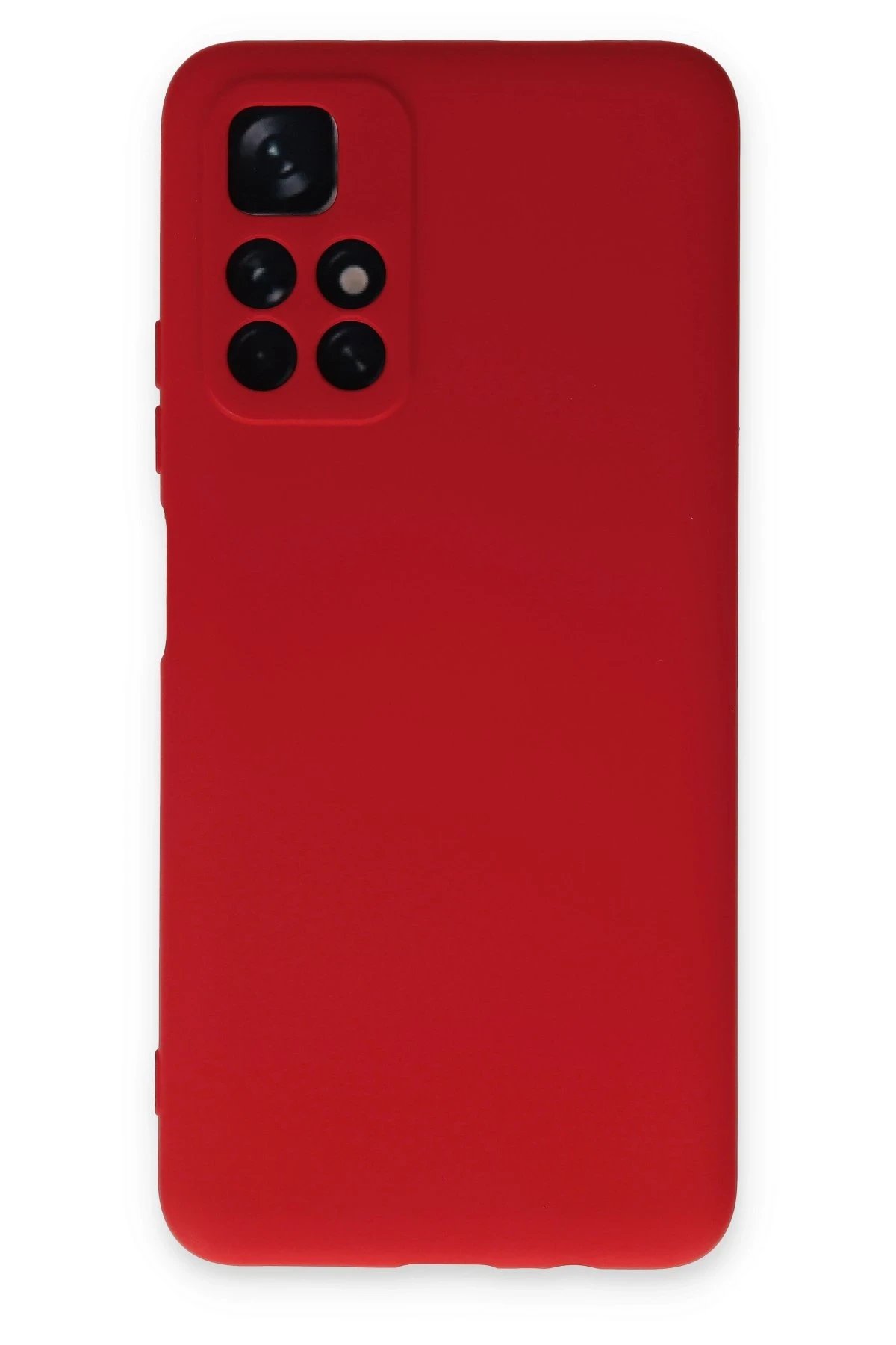 Xiaomi Redmi Note 11T Kılıf Nano içi Kadife Silikon - Kırmızı-(5796)