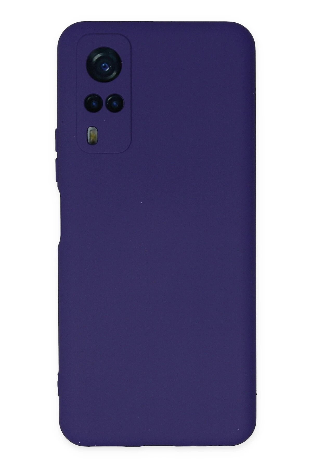 Vivo Y53S Kılıf Nano içi Kadife Silikon - Mor-(5796)