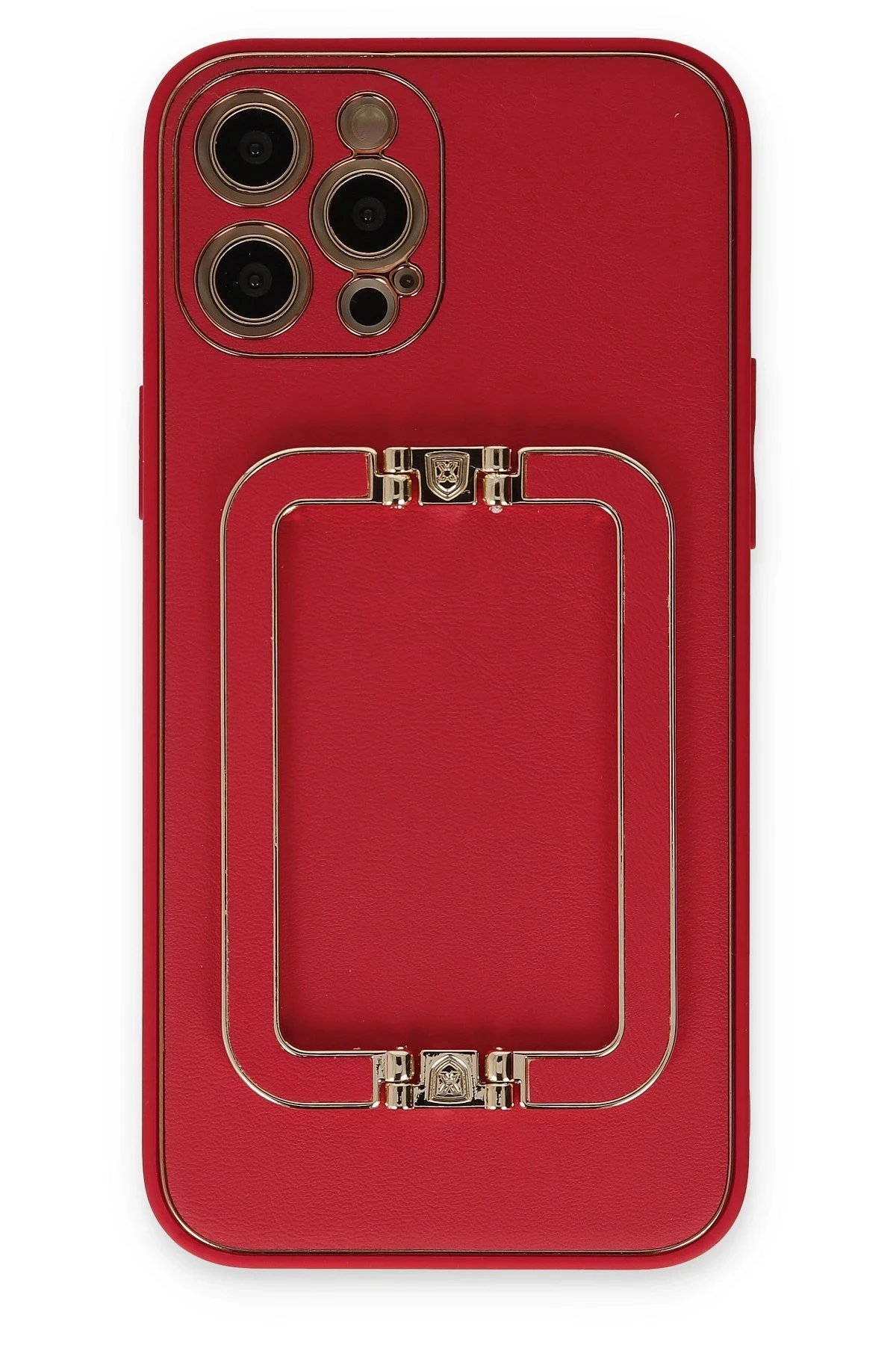 iPhone 12 Pro Max Kılıf Coco Elit Kapak - Kırmızı-(5796)