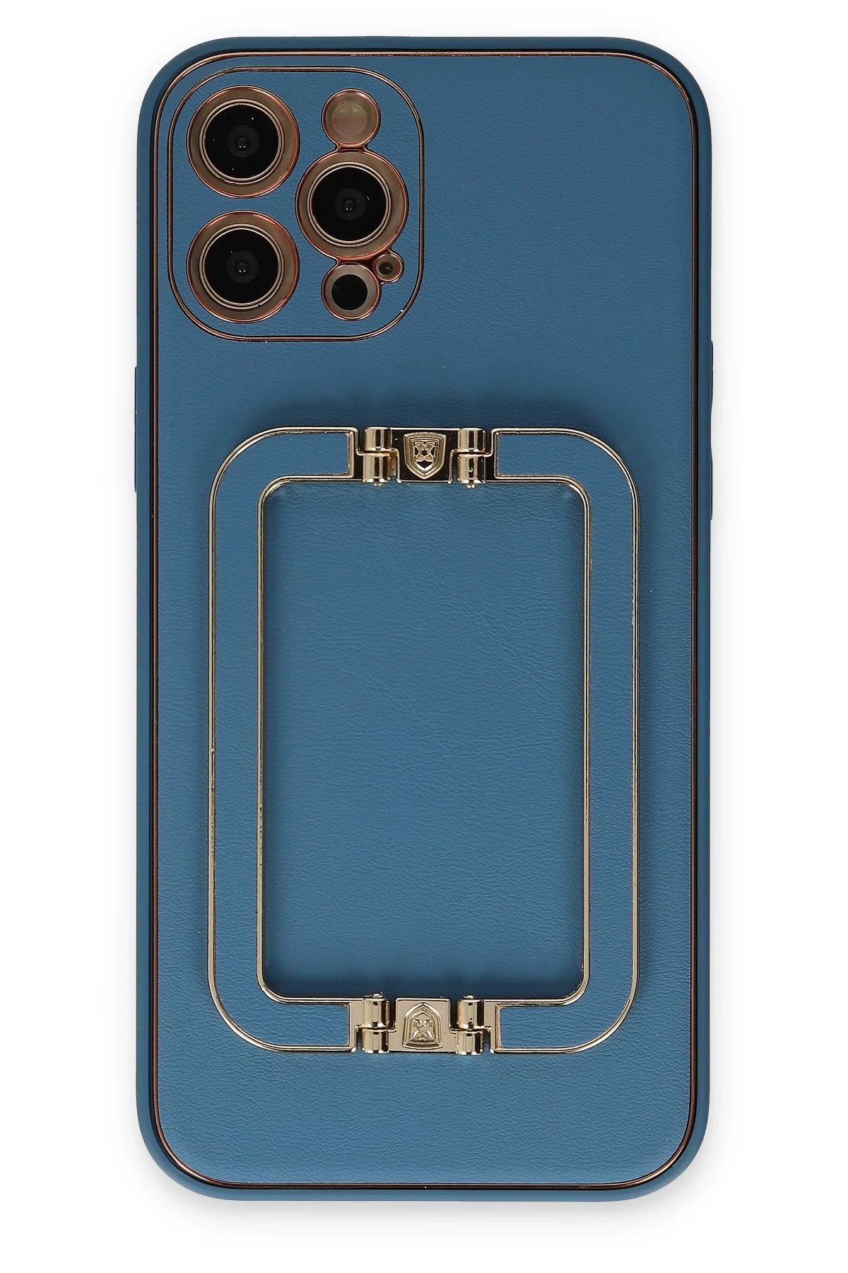 iPhone 12 Pro Max Kılıf Coco Elit Kapak - Mavi-(5796)