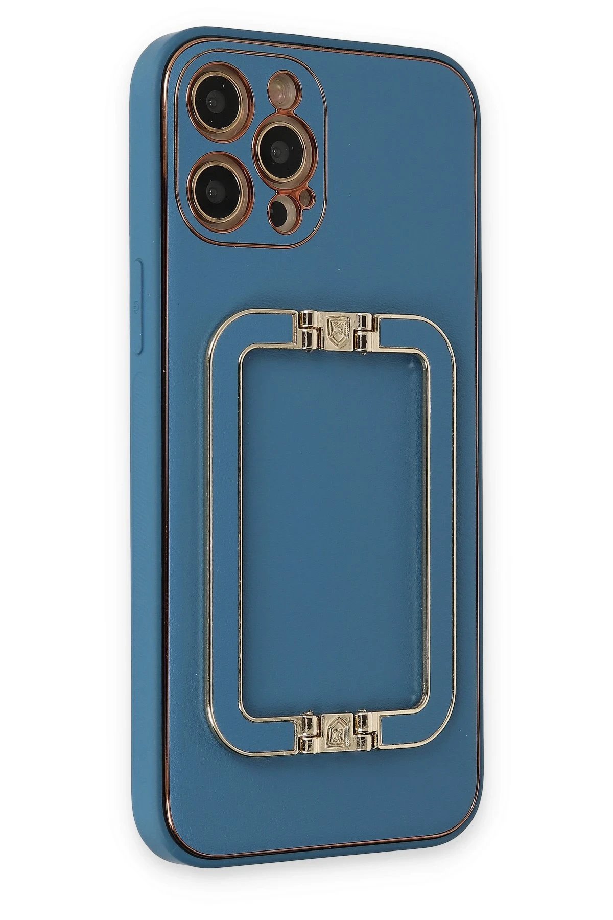 iPhone 12 Pro Max Kılıf Coco Elit Kapak - Mavi-(5796) - Görsel 2