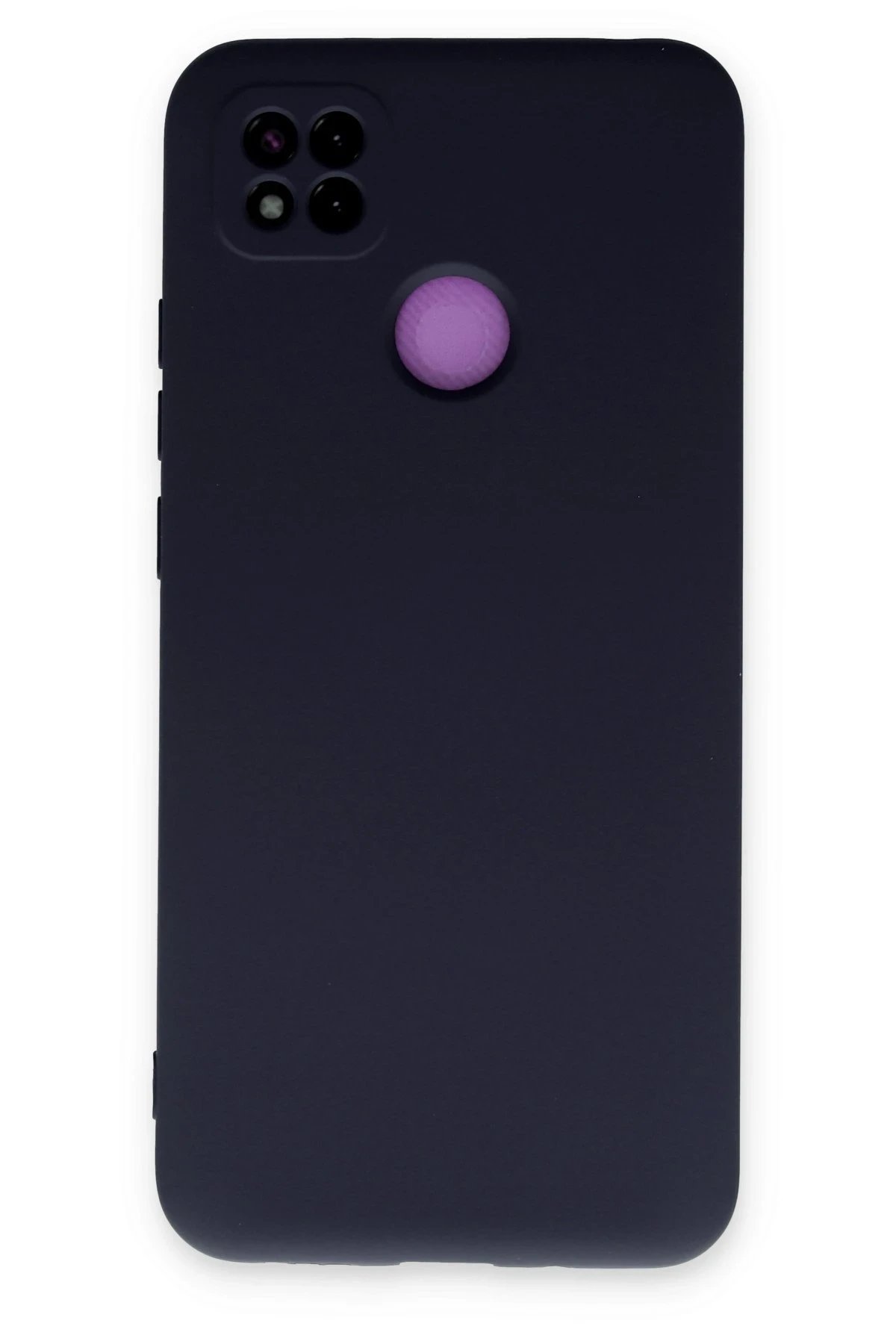 Xiaomi Redmi 9C Kılıf Nano içi Kadife Silikon - Lacivert-(5796)