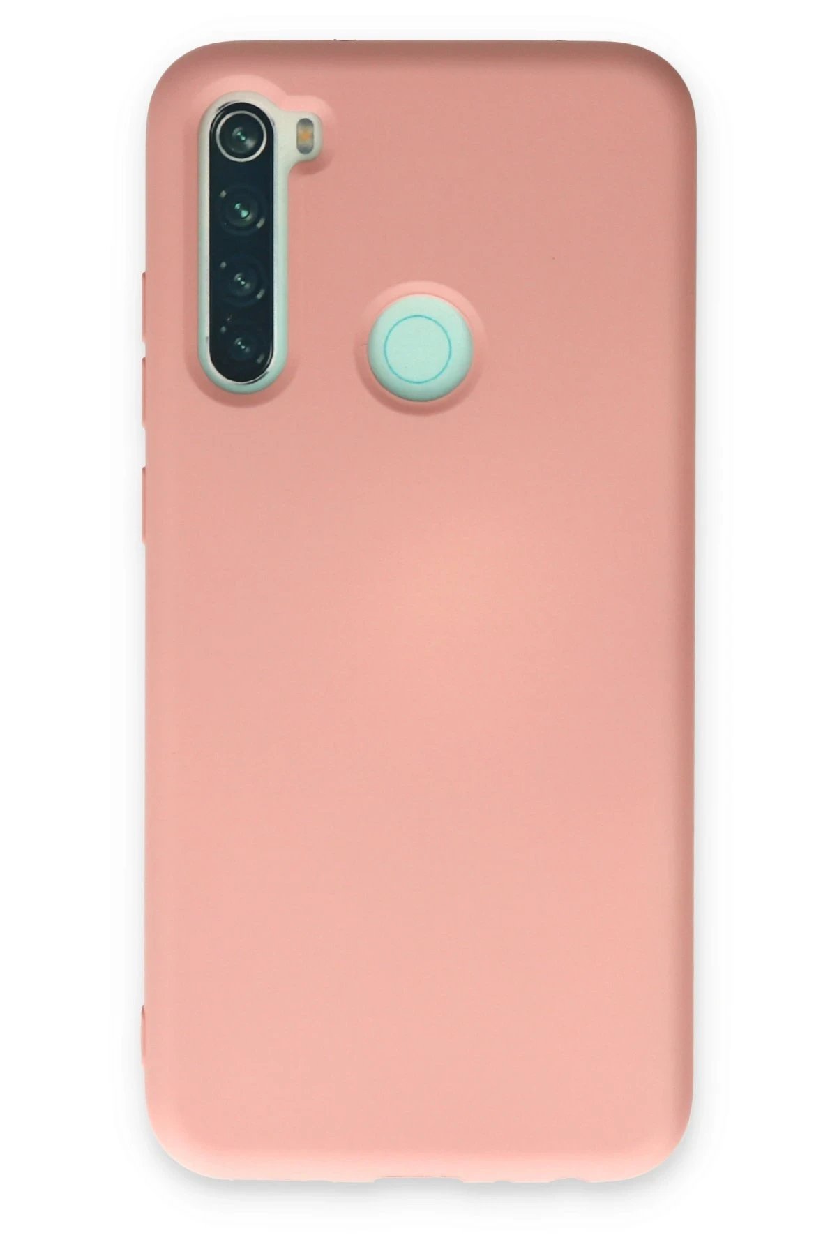 Xiaomi Redmi Note 8 Kılıf Nano içi Kadife Silikon - Pudra-(5796)