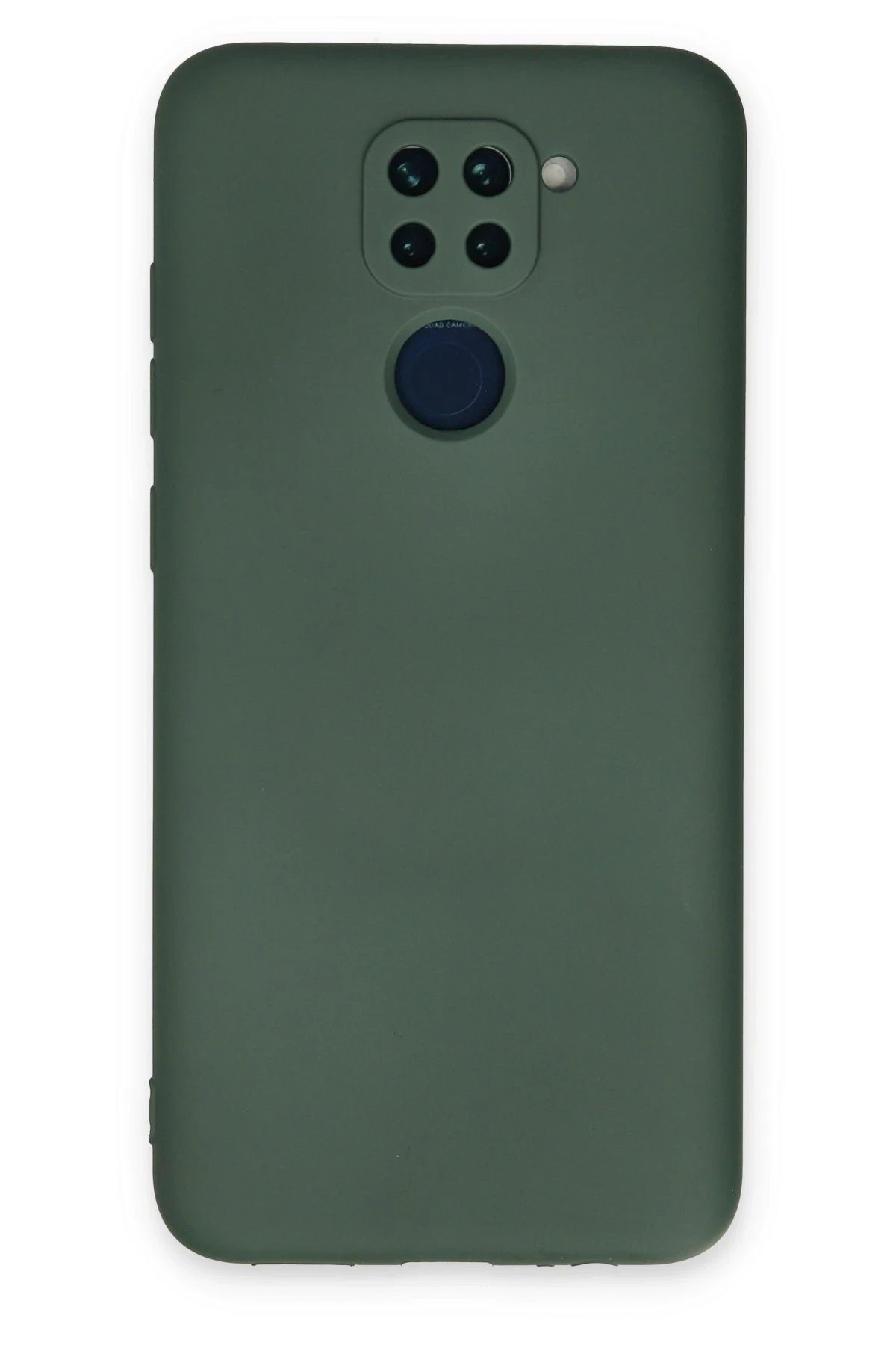 Xiaomi Redmi Note 9 Kılıf Nano içi Kadife Silikon - Koyu Yeşil-(5796)