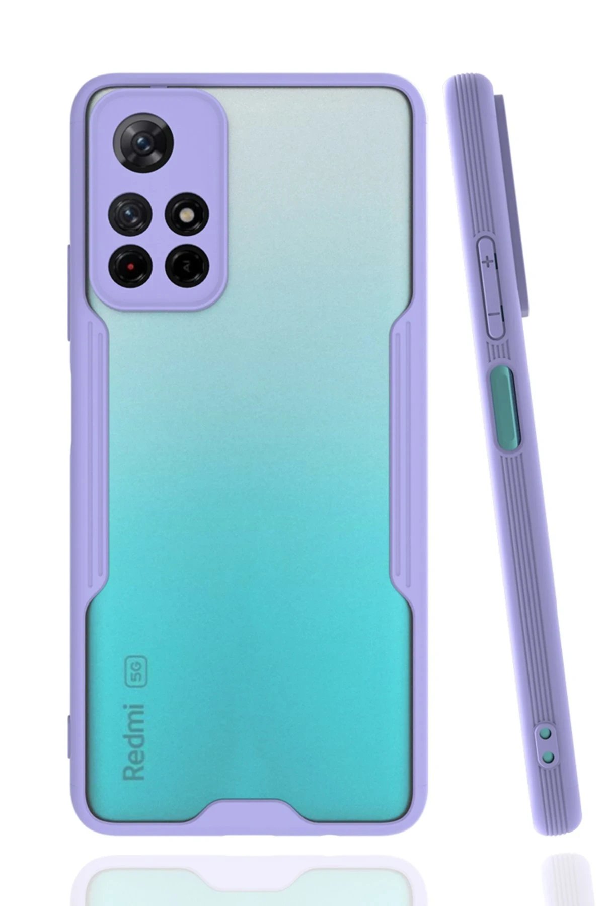 Xiaomi Redmi Note 11T Kılıf Platin Silikon - Lila-(5796)