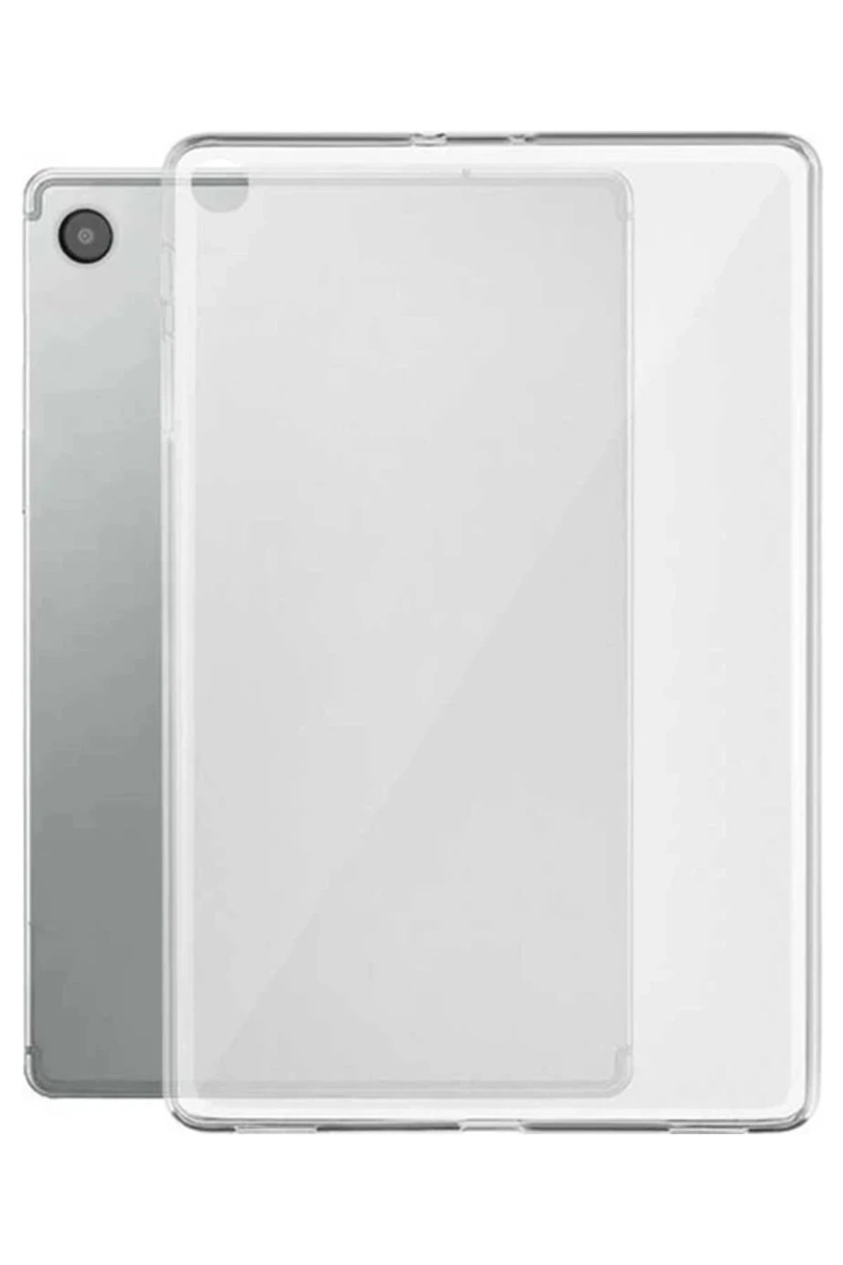 Samsung Galaxy X200 Tab A8 10.5 Kılıf Tablet Şeffaf Silikon - Şeffaf-(5796)