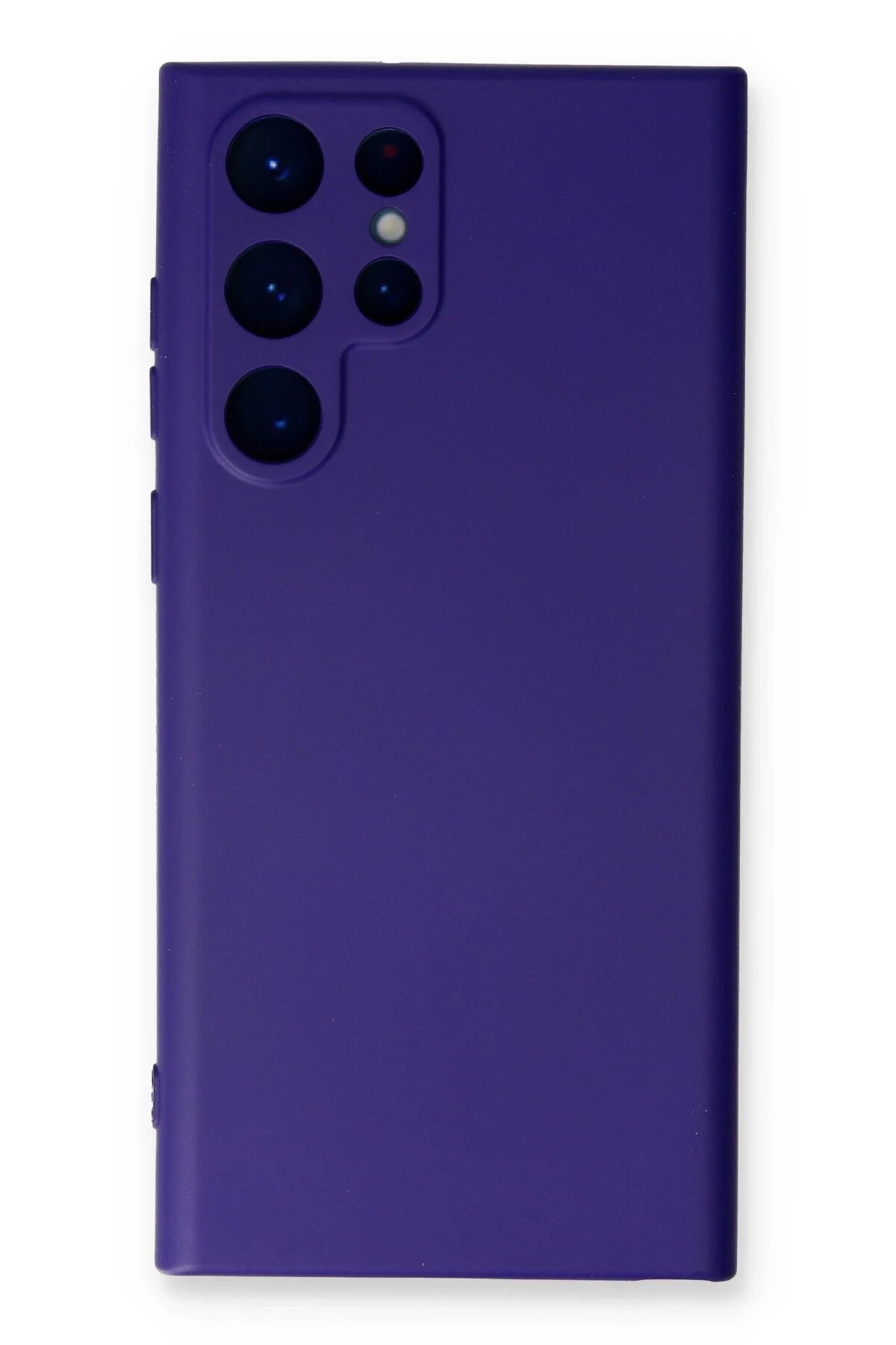 Samsung Galaxy S22 Ultra Kılıf Nano içi Kadife Silikon - Mor-(5796)