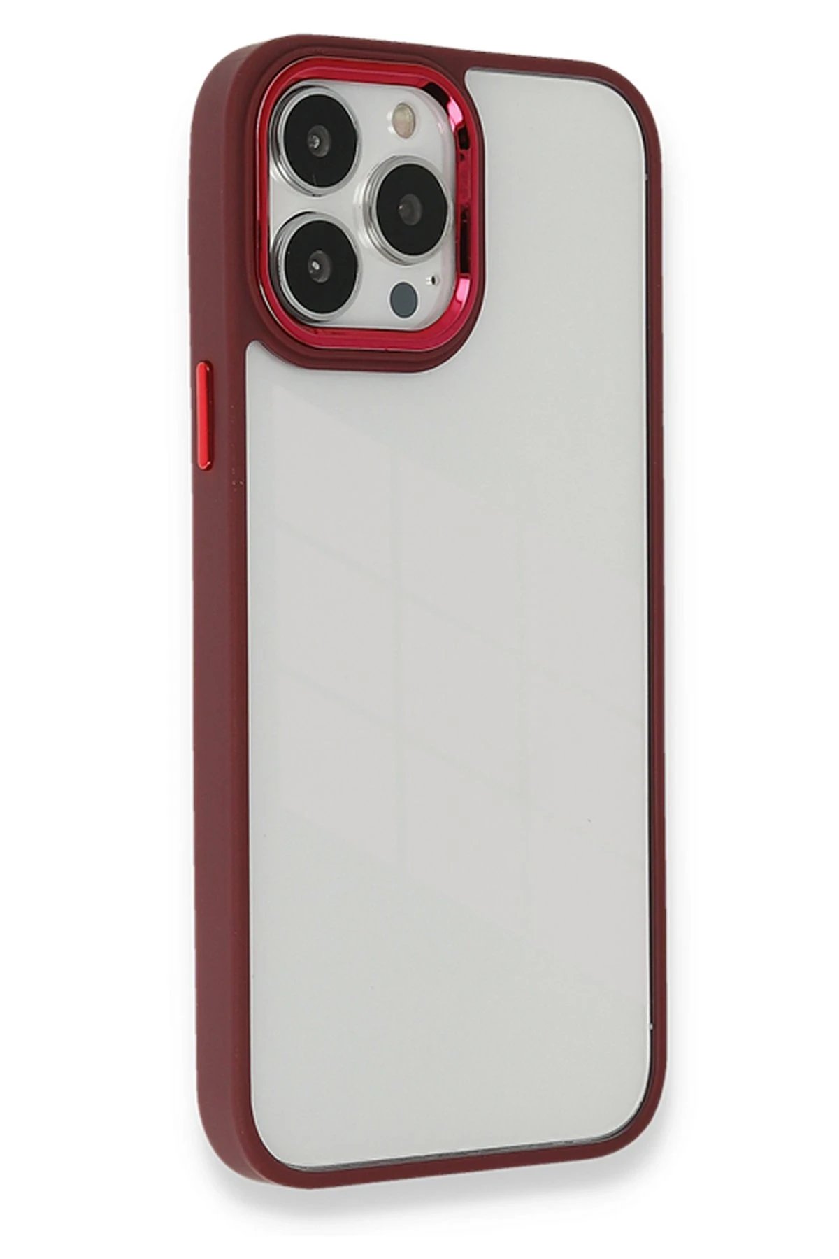 iPhone 13 Pro Kılıf Dora Kapak - Kırmızı-(5796)