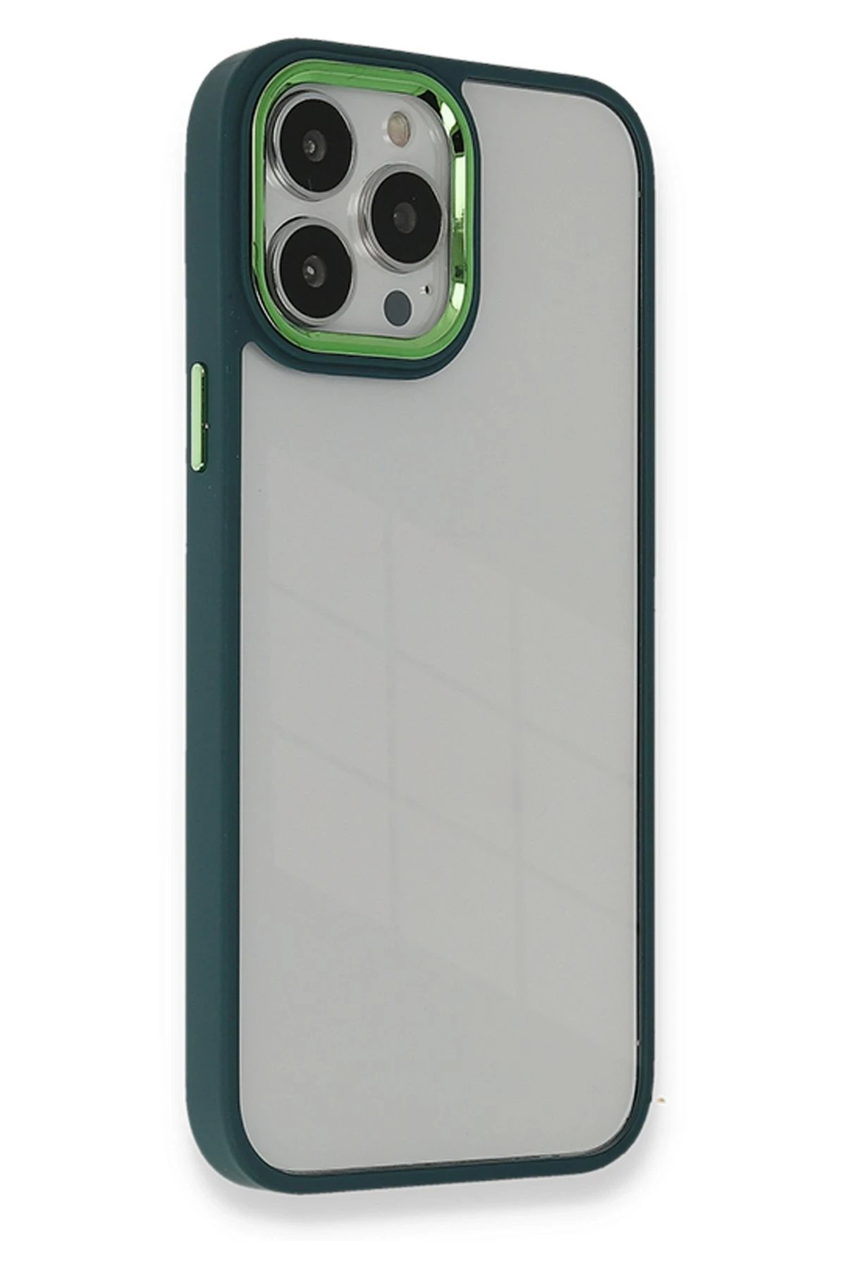 iPhone 13 Pro Max Kılıf Dora Kapak - Haki Yeşil-(5796)