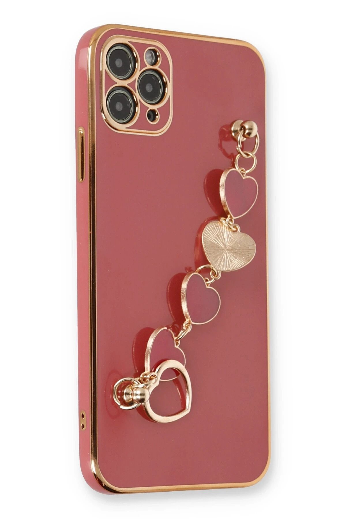 iPhone 11 Pro Kılıf Esila Silikon - Kırmızı-(5796)