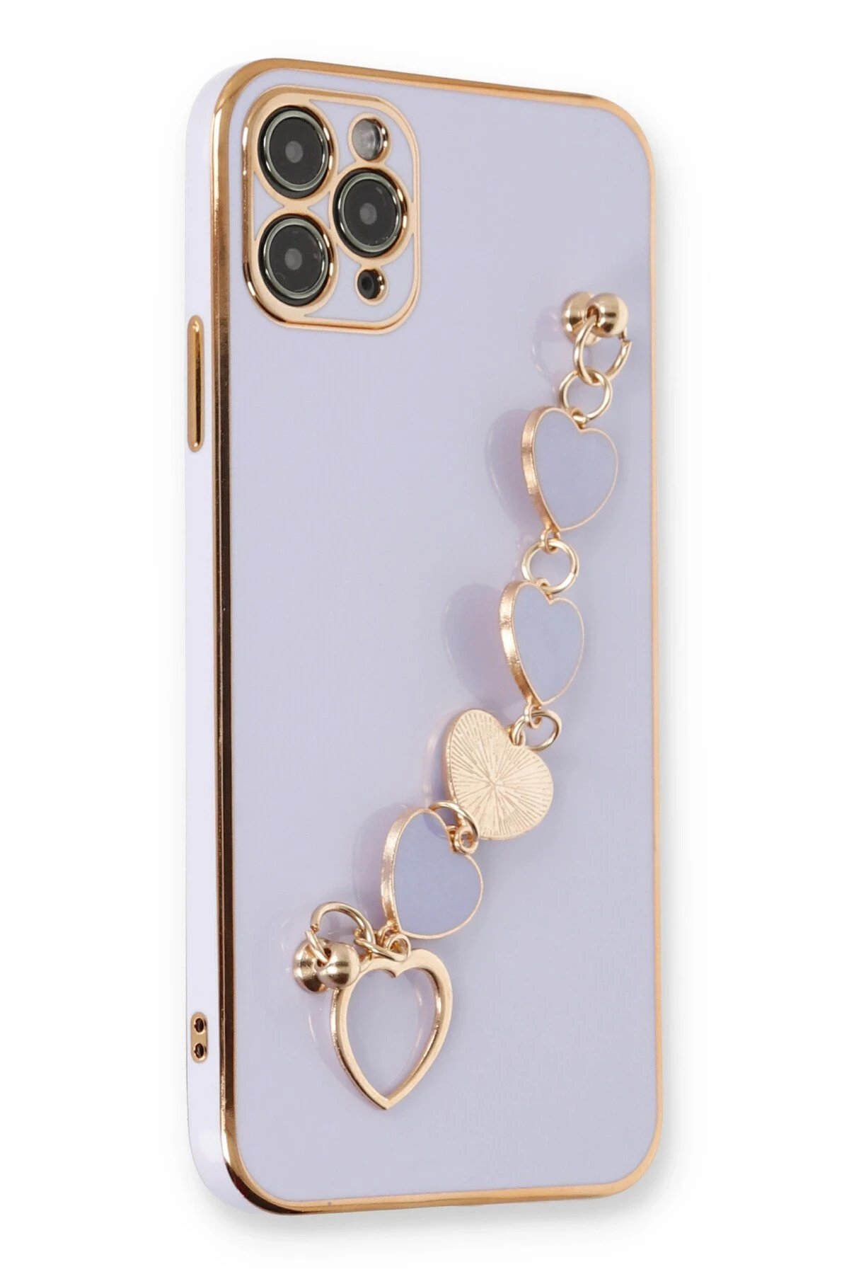 iPhone 11 Pro Max Kılıf Esila Silikon - Lila-(5796)