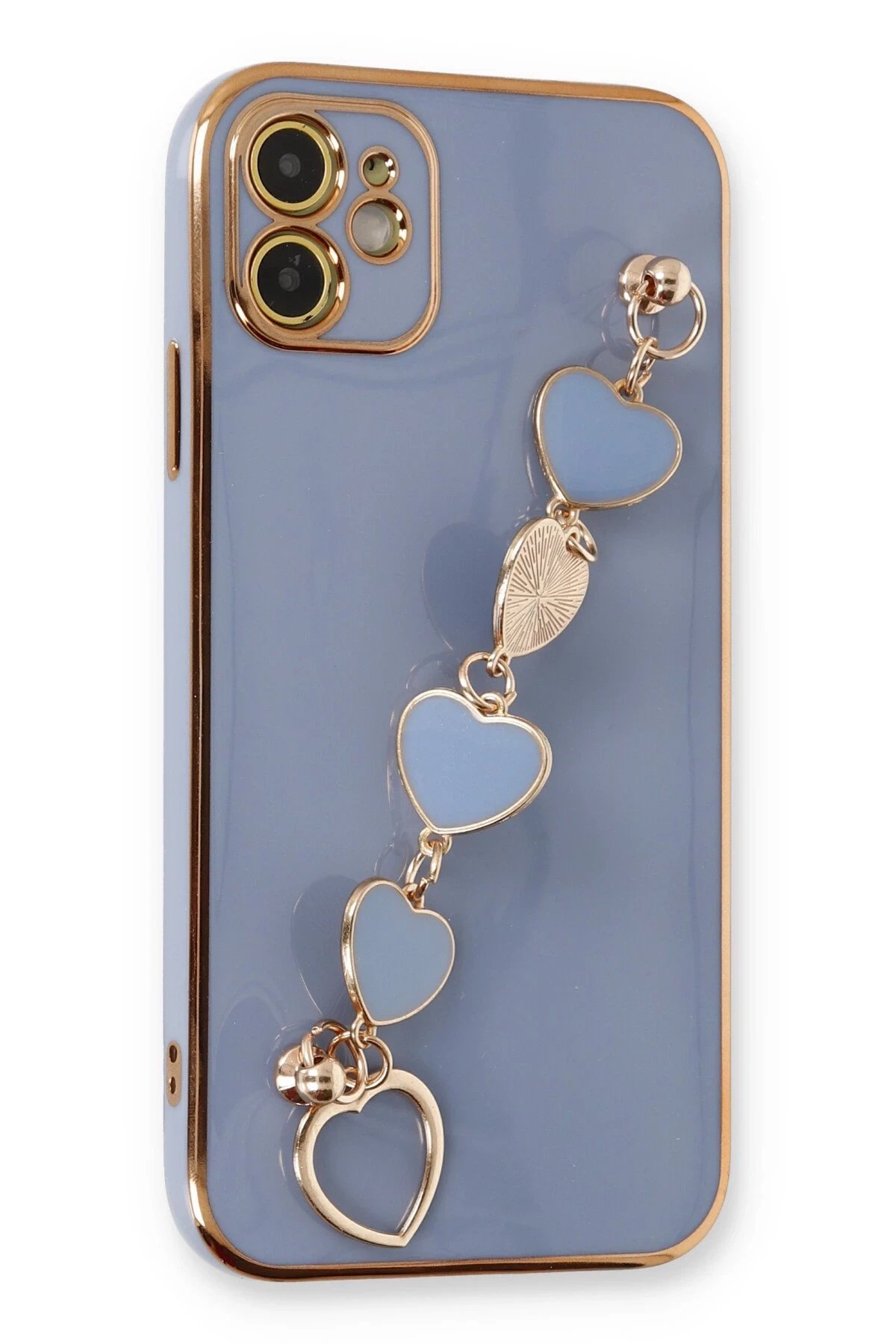 iPhone 12 Kılıf Esila Silikon - Gri-(5796)