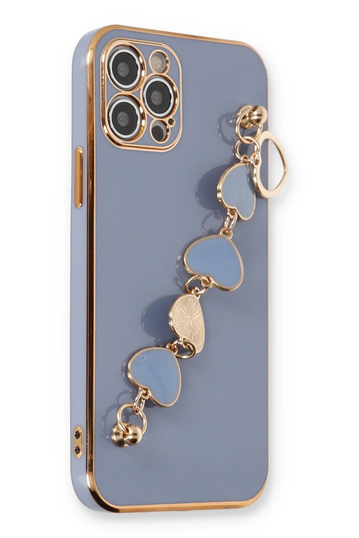 iPhone 12 Pro Kılıf Esila Silikon - Gri-(5796)