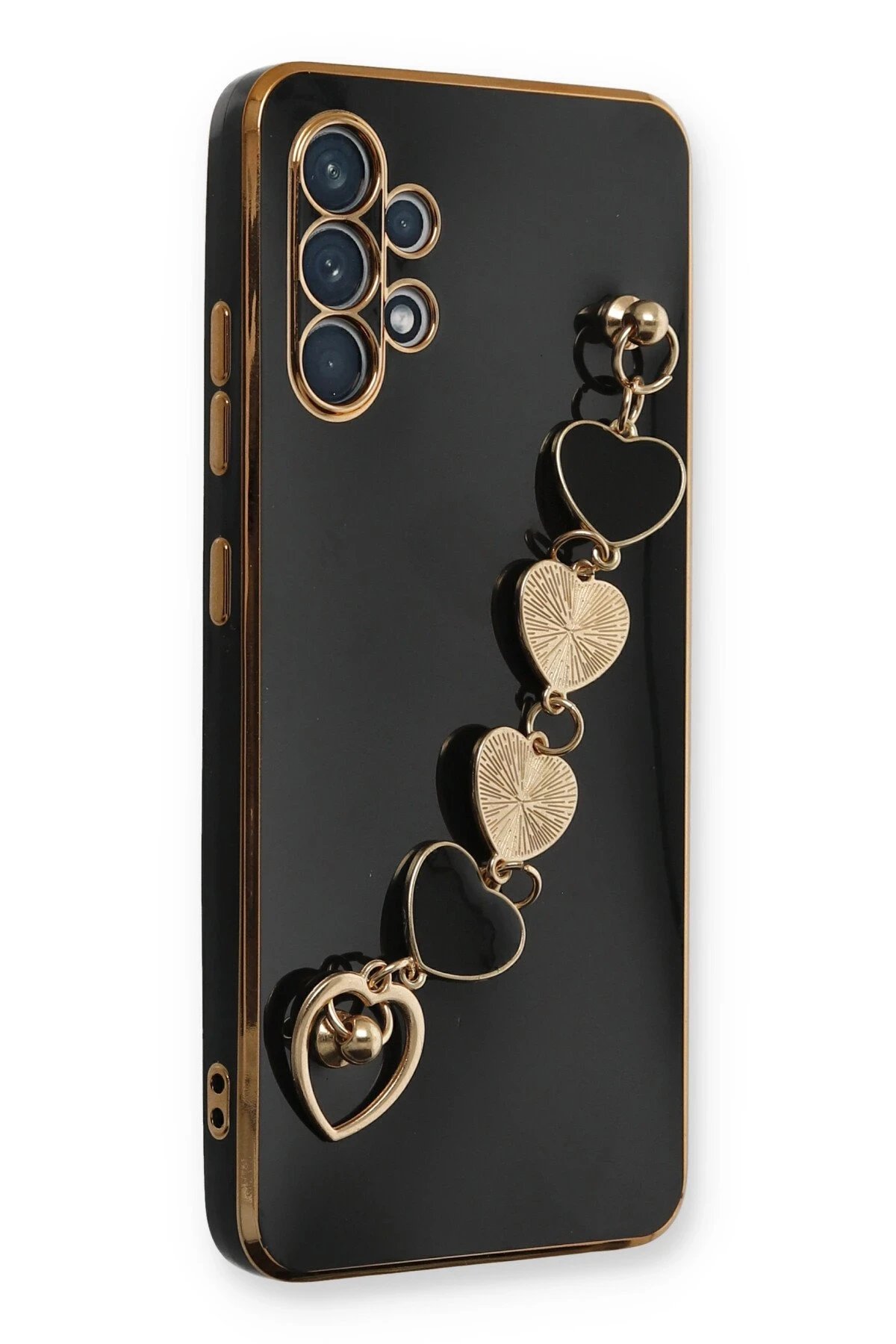 Samsung Galaxy A32 Kılıf Esila Silikon - Siyah-(5796)