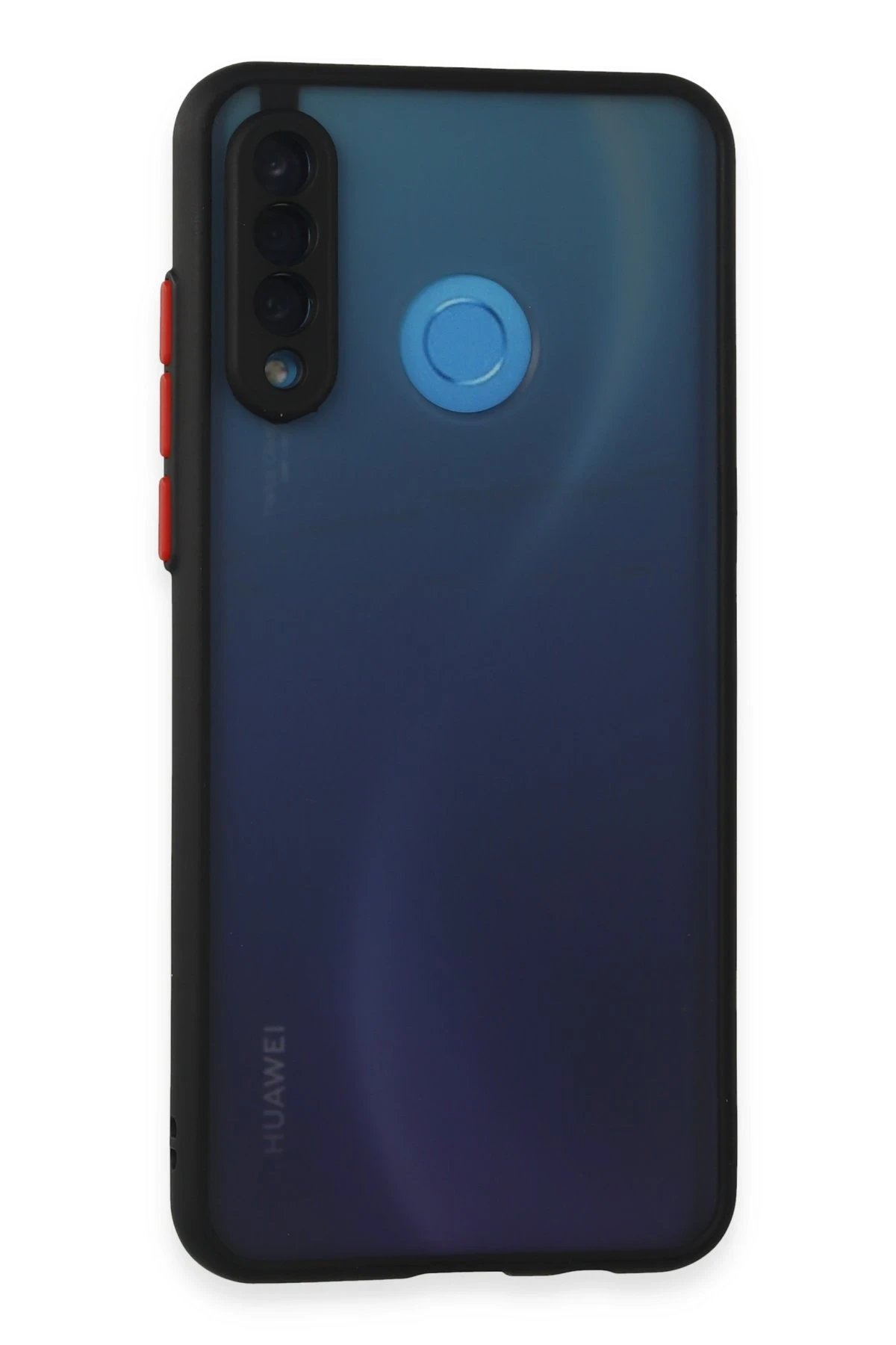 Huawei P30 Lite Kılıf Montreal Silikon Kapak - Siyah-(5796)
