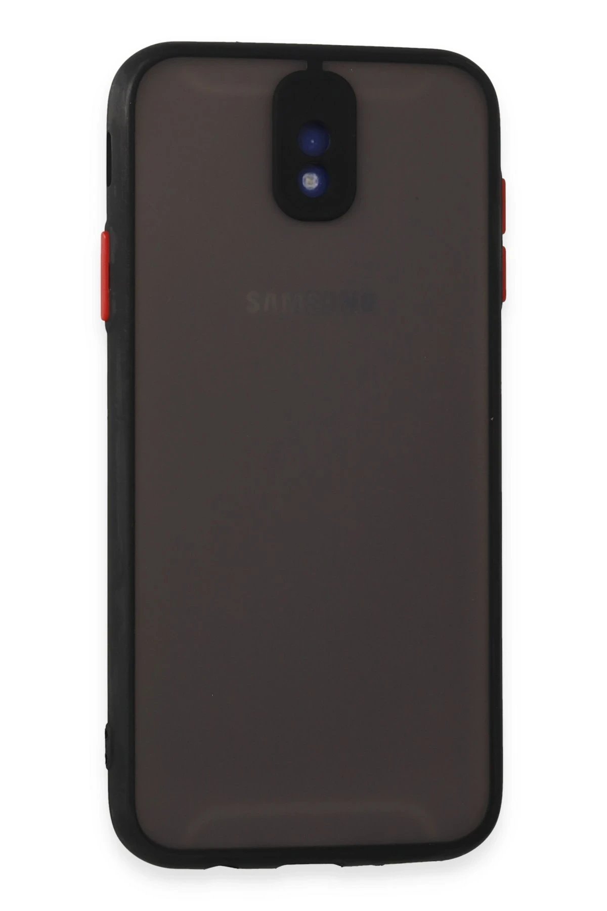 Samsung Galaxy J7 Pro / J730 Kılıf Montreal Silikon Kapak - Siyah-(5796)