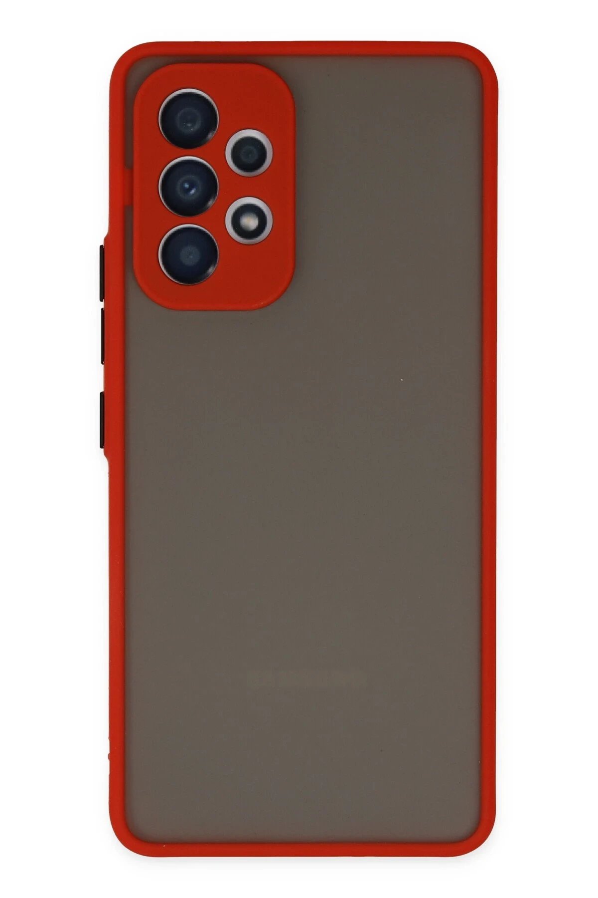 Samsung Galaxy A53 5G Kılıf Montreal Silikon Kapak - Kırmızı-(5796)