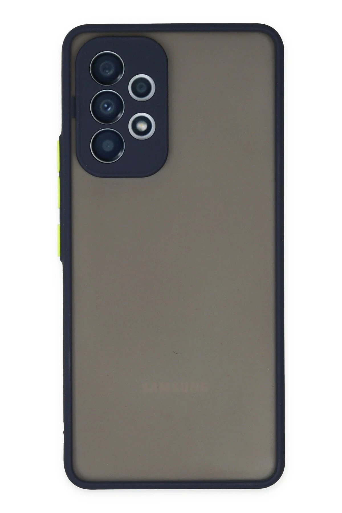 Samsung Galaxy A53 5G Kılıf Montreal Silikon Kapak - Lacivert-(5796)