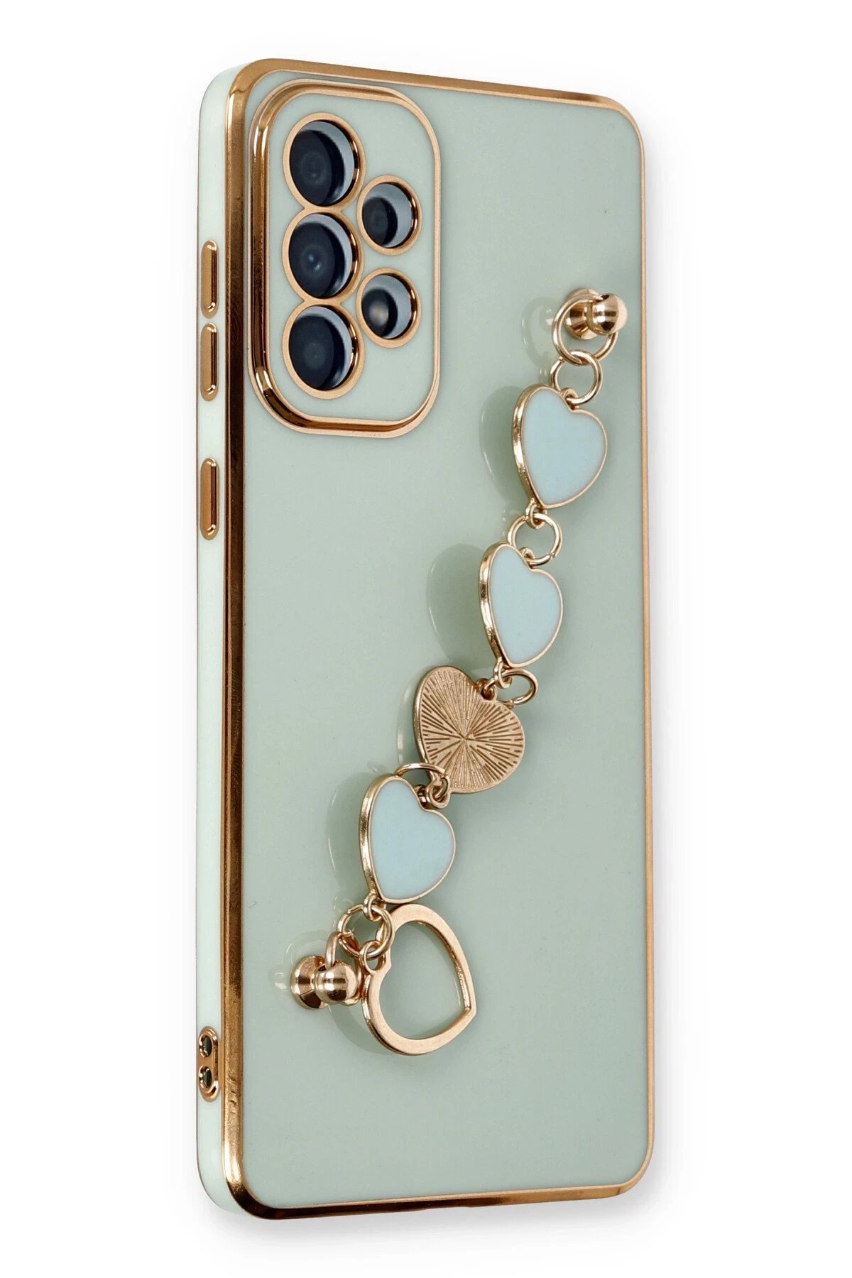 Samsung Galaxy A33 5G Kılıf Esila Silikon - Su Yeşili-(5796)