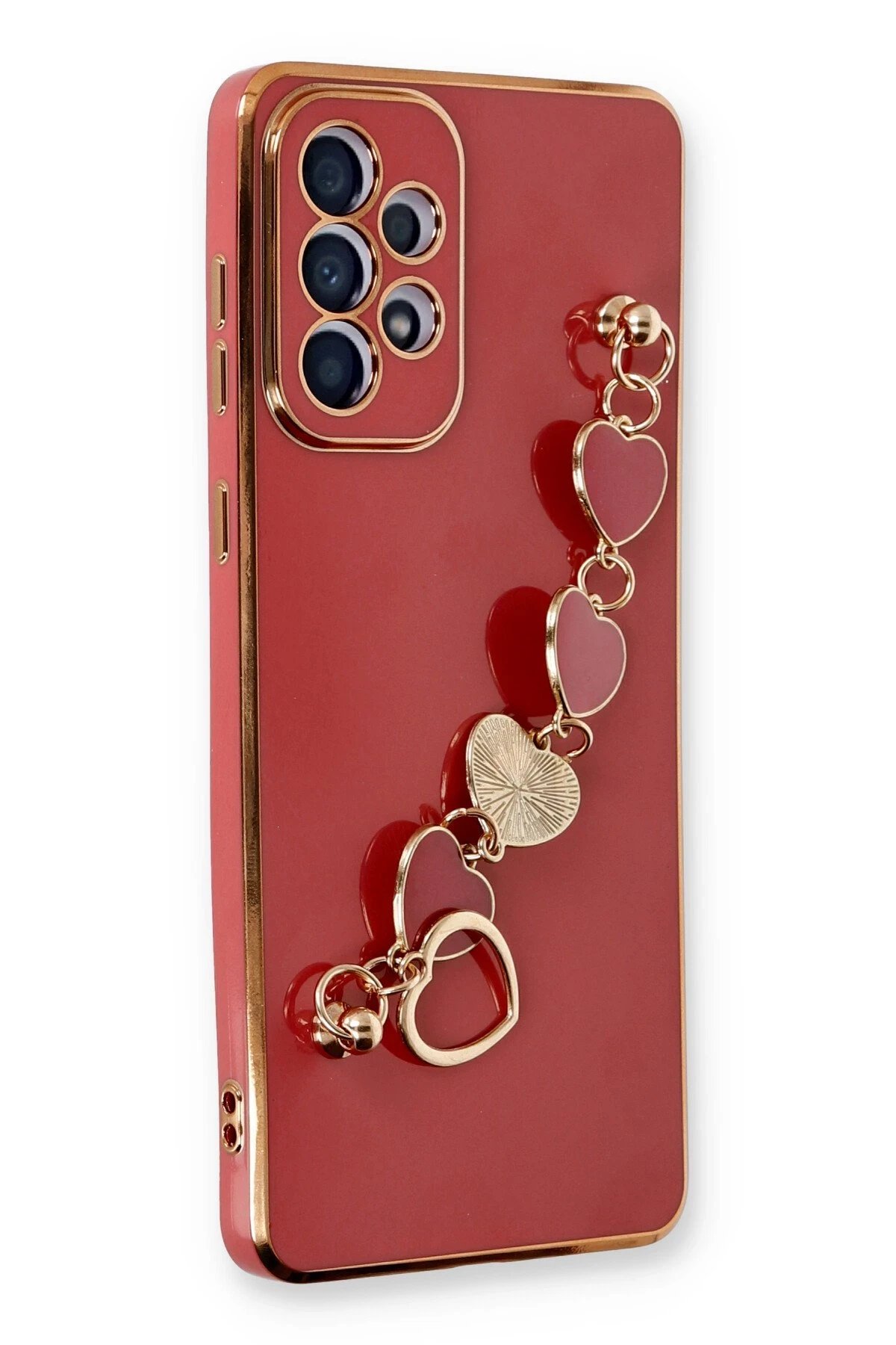 Samsung Galaxy A53 5G Kılıf Esila Silikon - Kırmızı-(5796)