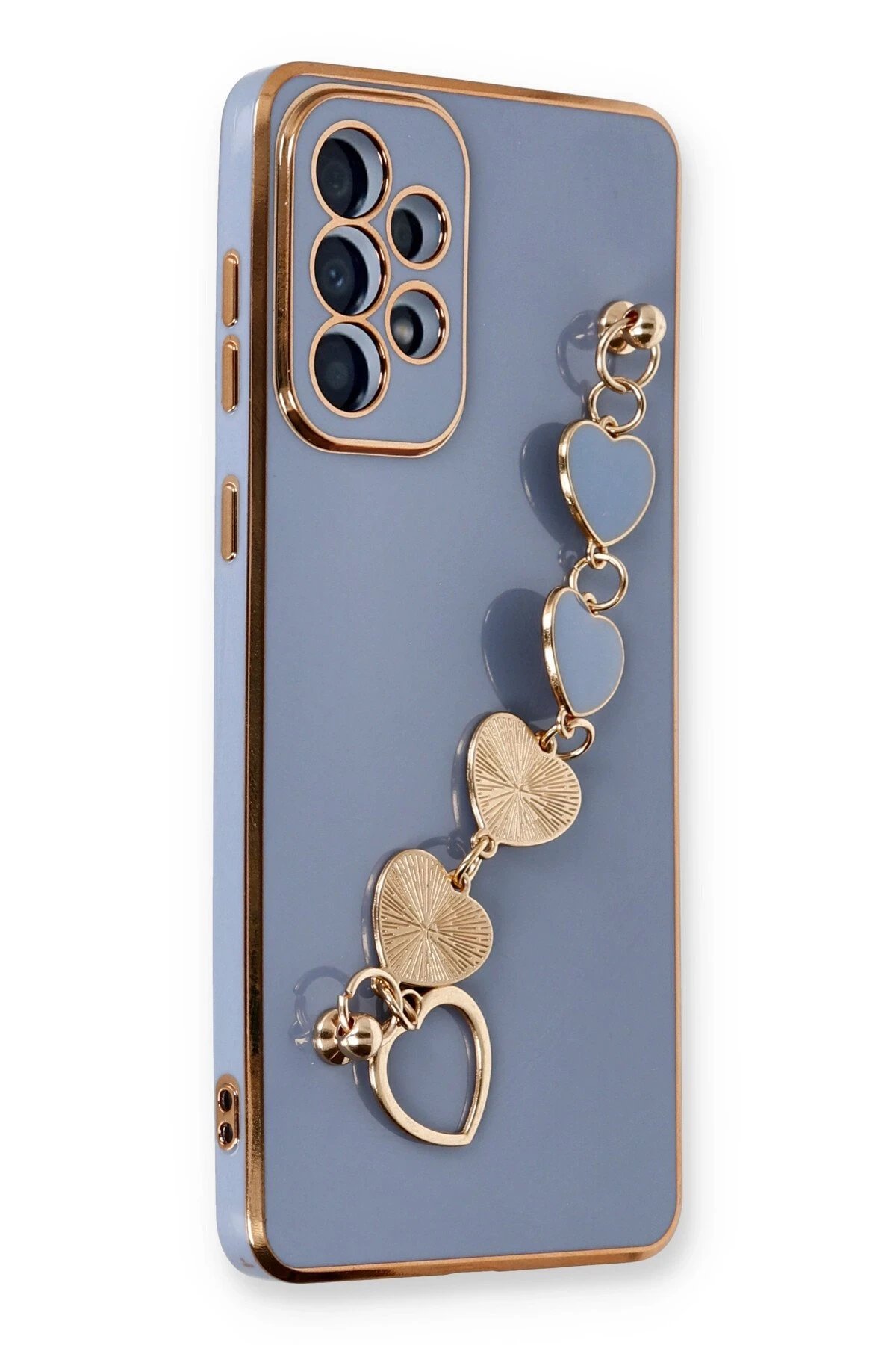 Samsung Galaxy A53 5G Kılıf Esila Silikon - Gri-(5796)