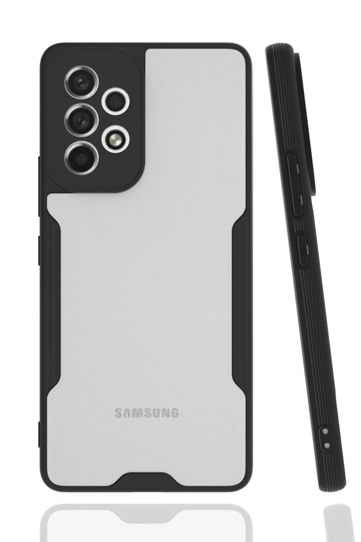 Samsung Galaxy A53 5G Kılıf Platin Silikon - Siyah-(5796)