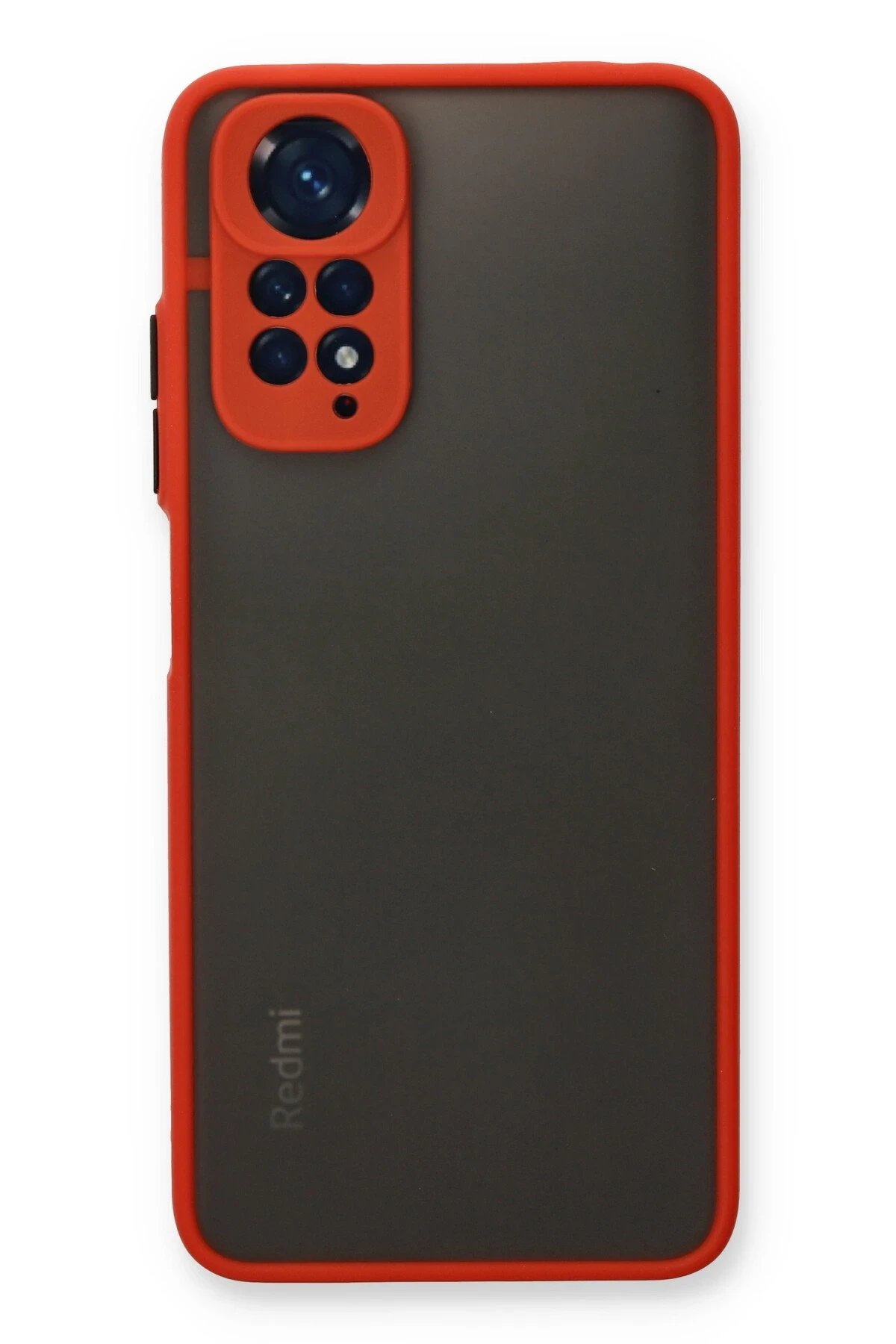 Xiaomi Redmi Note 11 Pro Kılıf Montreal Silikon Kapak - Kırmızı-(5796)