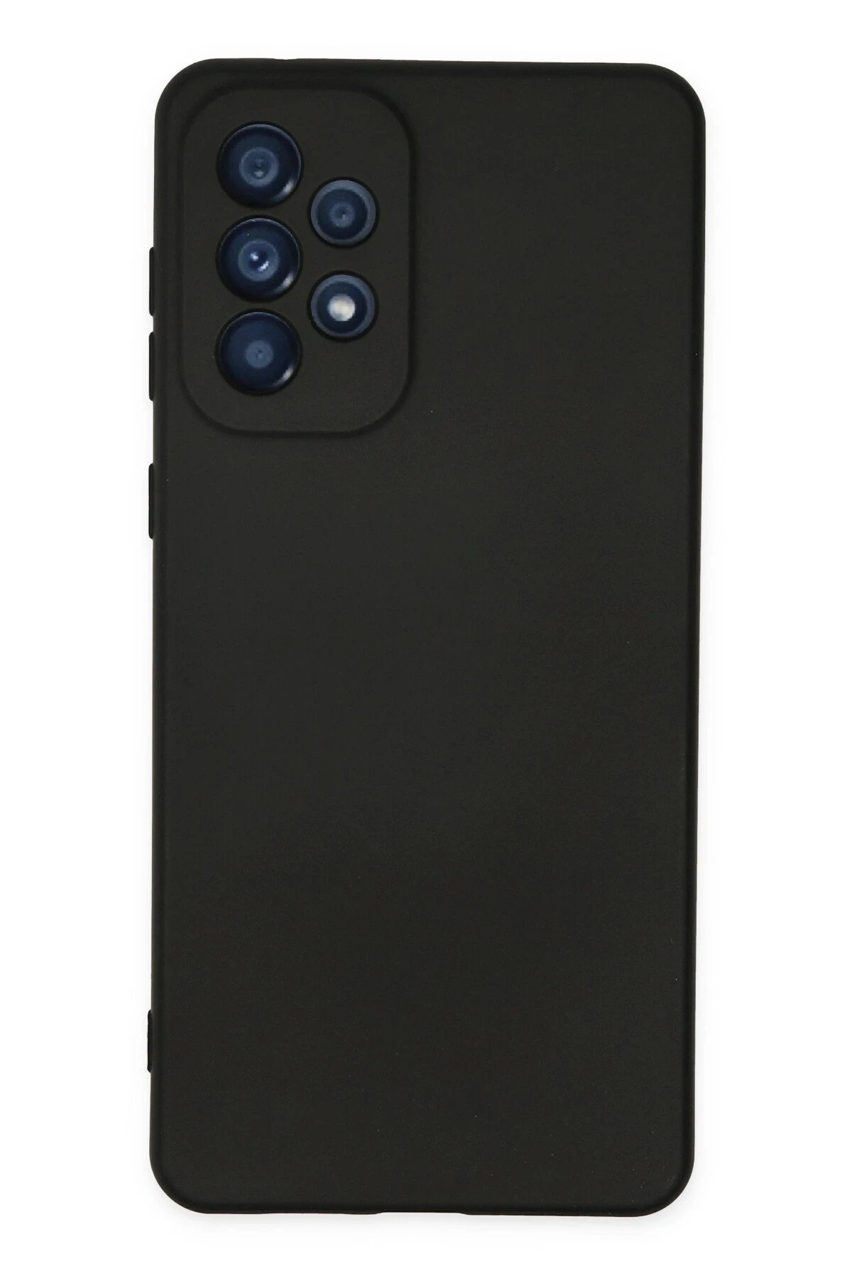 Samsung Galaxy A23 4G Kılıf Nano içi Kadife Silikon - Siyah-(5796)