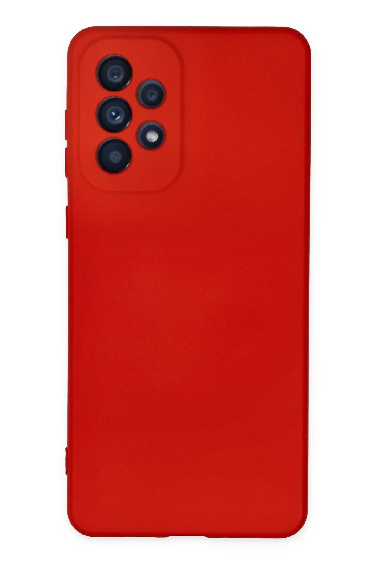 Samsung Galaxy A23 4G Kılıf Nano içi Kadife Silikon - Kırmızı-(5796)