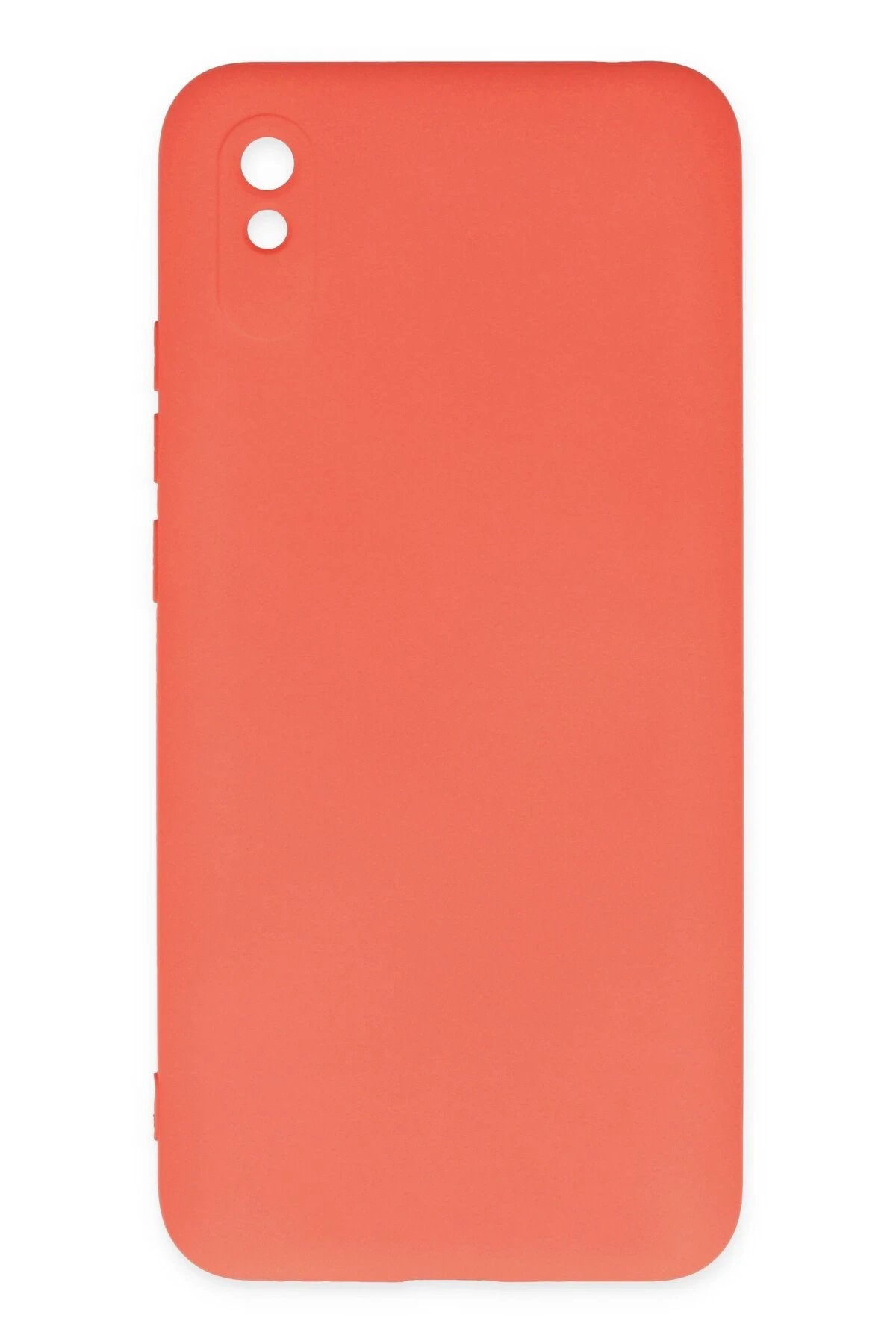 Xiaomi Redmi 9A Kılıf Nano içi Kadife Silikon - Turuncu-(5796)