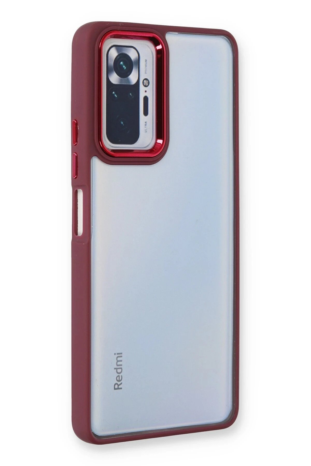 Xiaomi Redmi Note 10 Pro Kılıf Dora Kapak - Kırmızı-(5796)