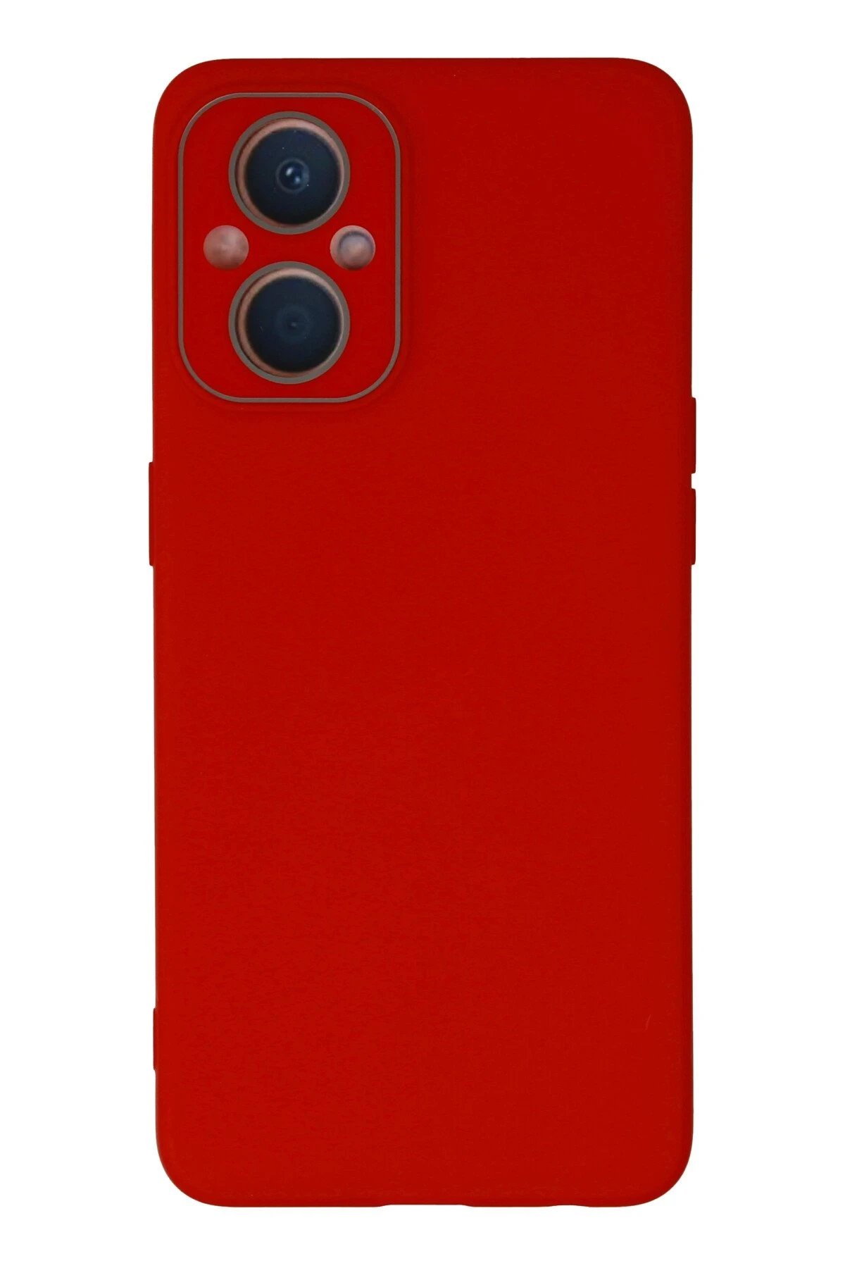 Oppo Reno 7 Lite Kılıf Lansman Glass Kapak - Kırmızı-(5796)