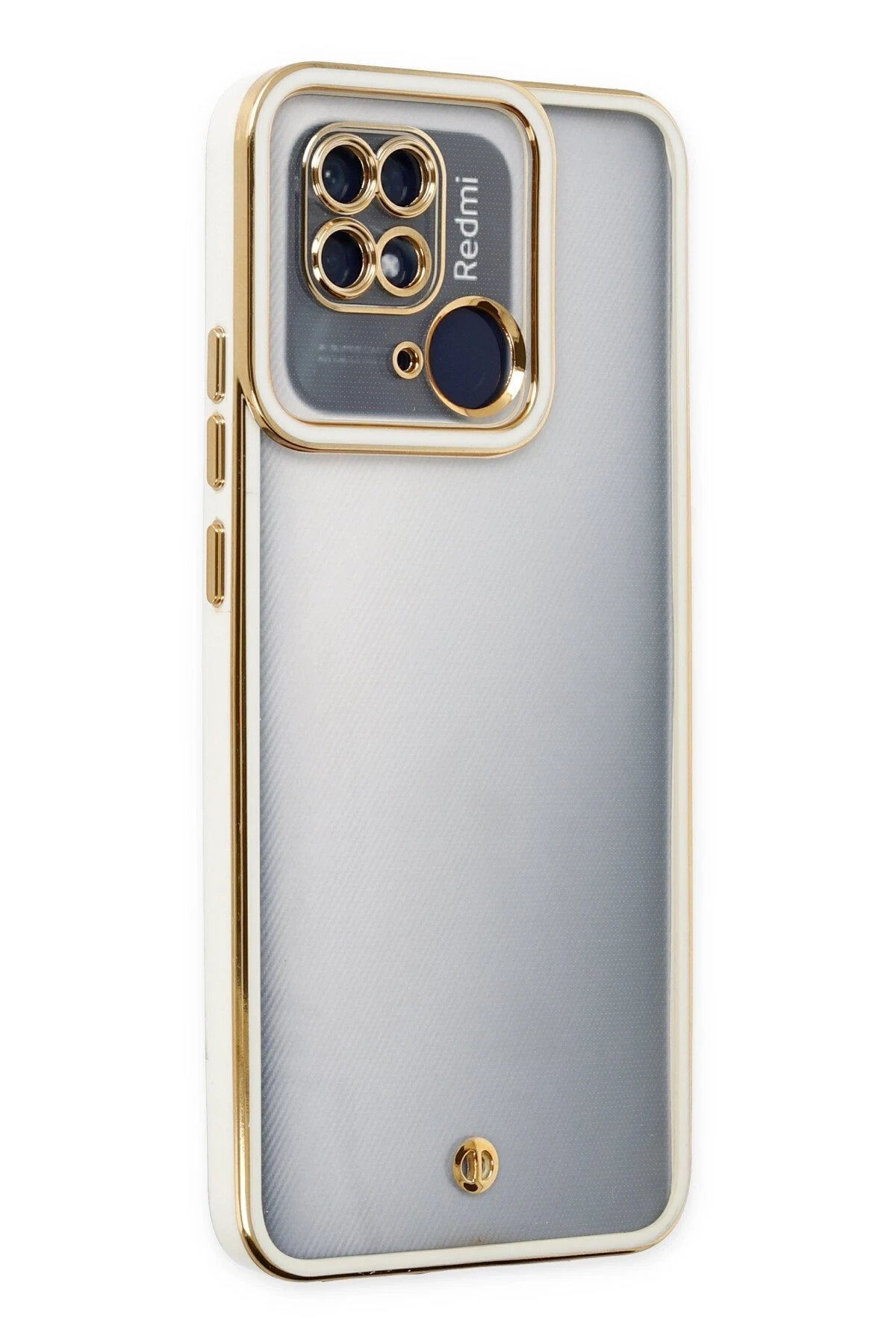 Xiaomi Redmi 10C Kılıf Liva Lens Silikon - Beyaz-(5796)