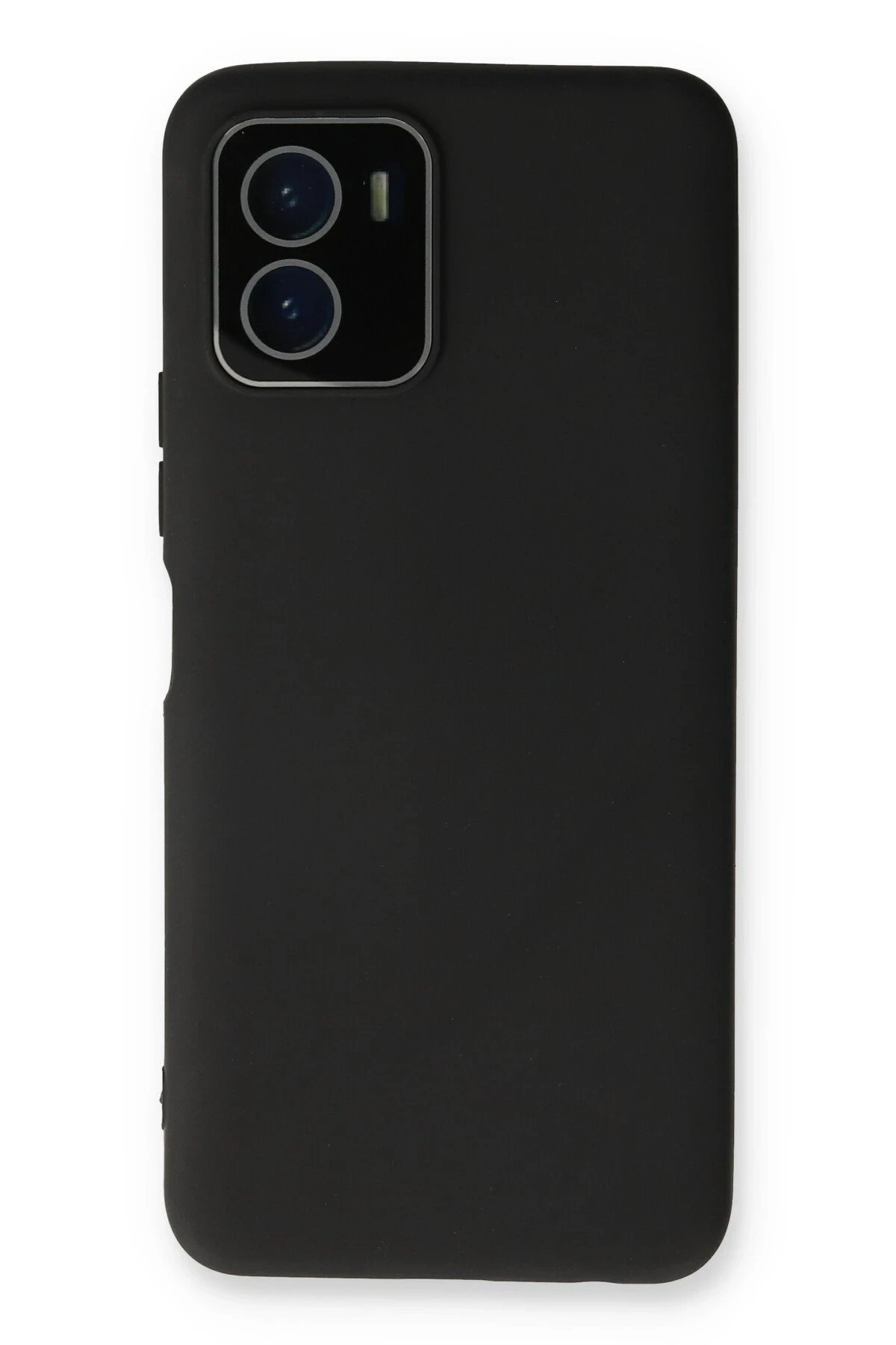 Vivo Y15S Kılıf Lansman Glass Kapak - Siyah-(5796)