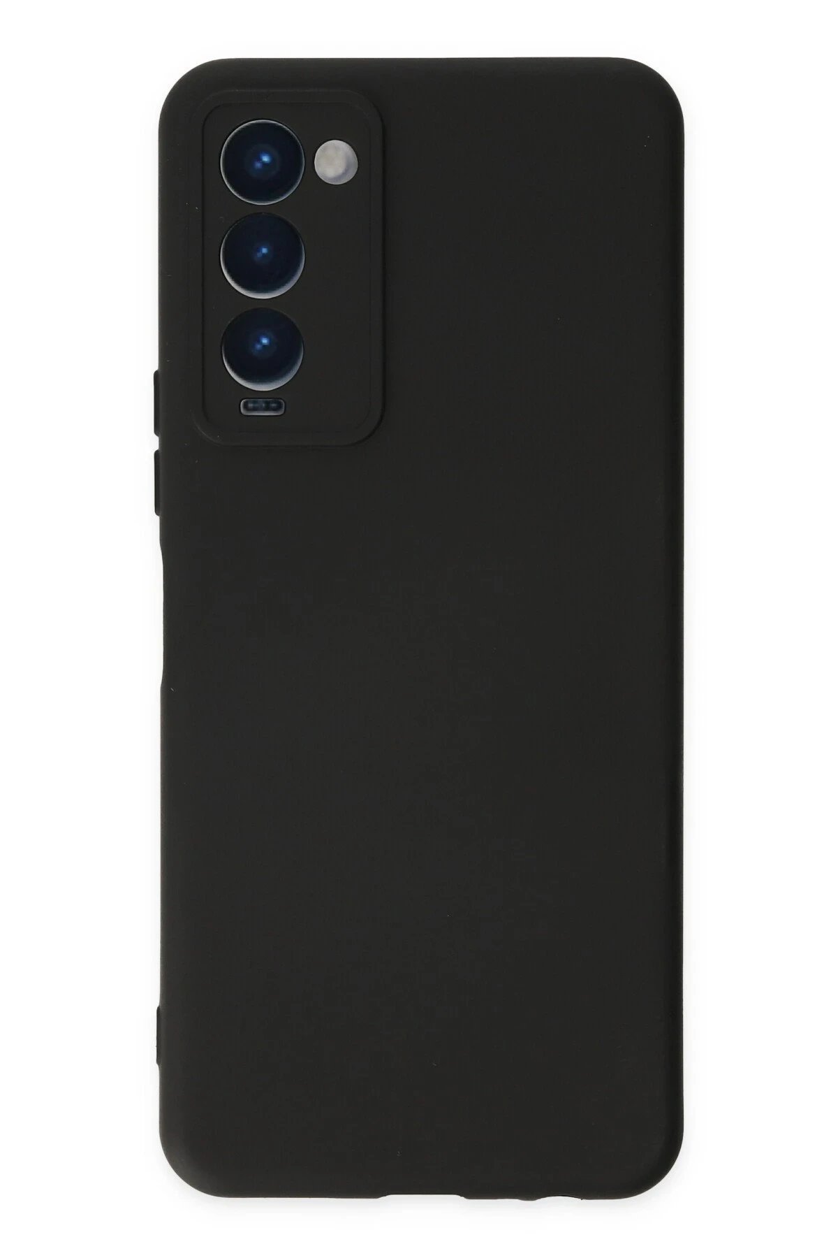 Tecno Camon 18 Kılıf Nano içi Kadife Silikon - Siyah-(5796)