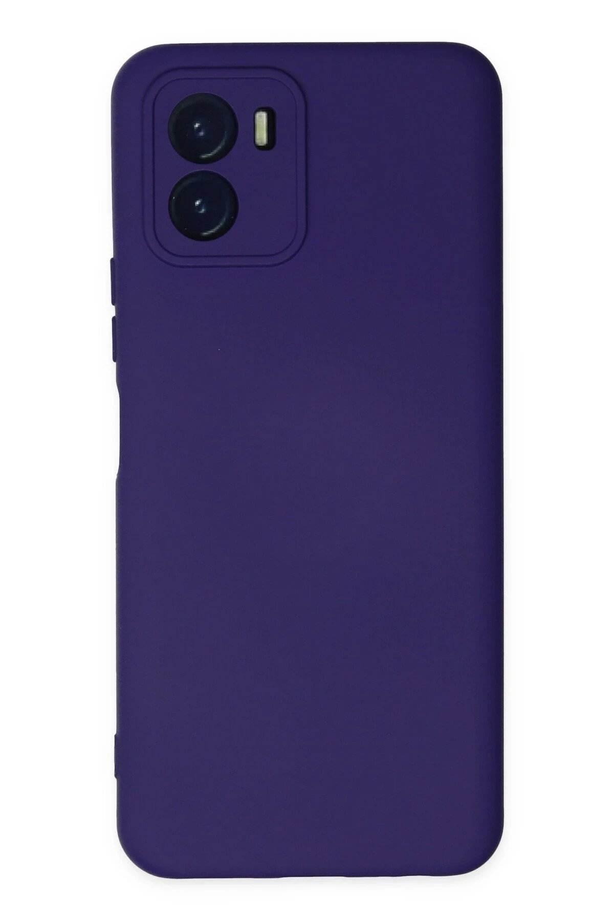 Vivo Y15S Kılıf Nano içi Kadife Silikon - Mor-(5796)