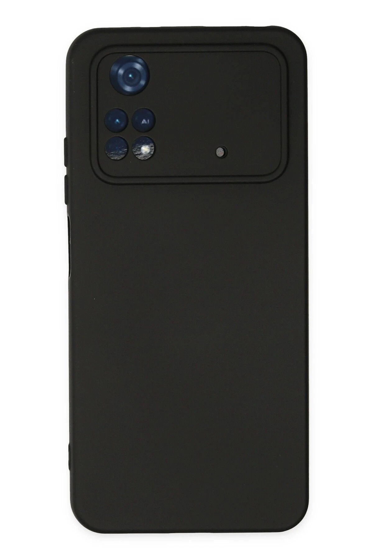 Xiaomi Poco M4 Pro 4G Kılıf Nano içi Kadife Silikon - Siyah-(5796)