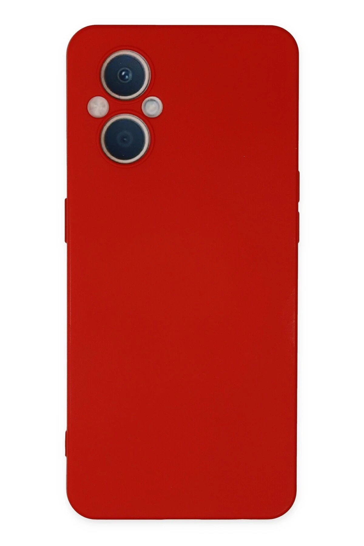 Oppo Reno 7 Lite Kılıf Nano içi Kadife Silikon - Kırmızı-(5796)