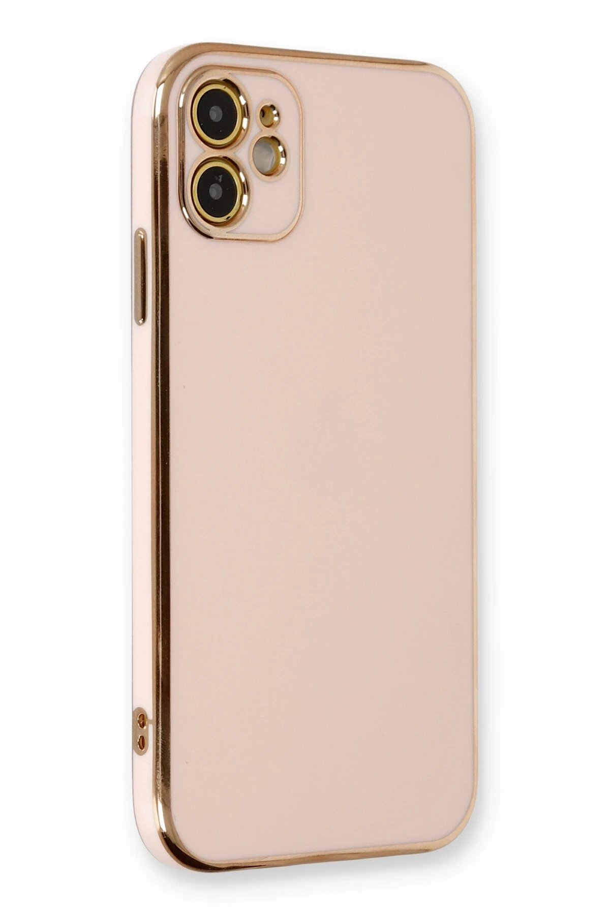 iPhone 11 Kılıf Volet Silikon - Pembe-(5796)