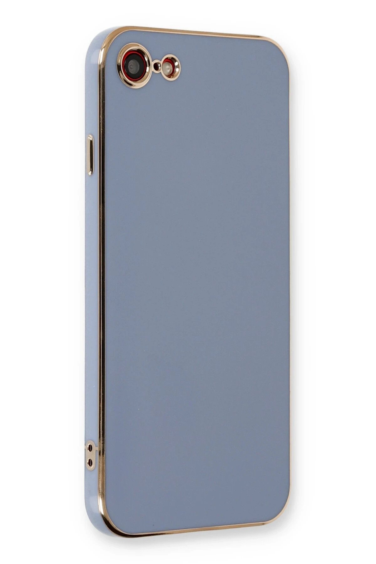 iPhone 7 Kılıf Volet Silikon - Mavi-(5796)