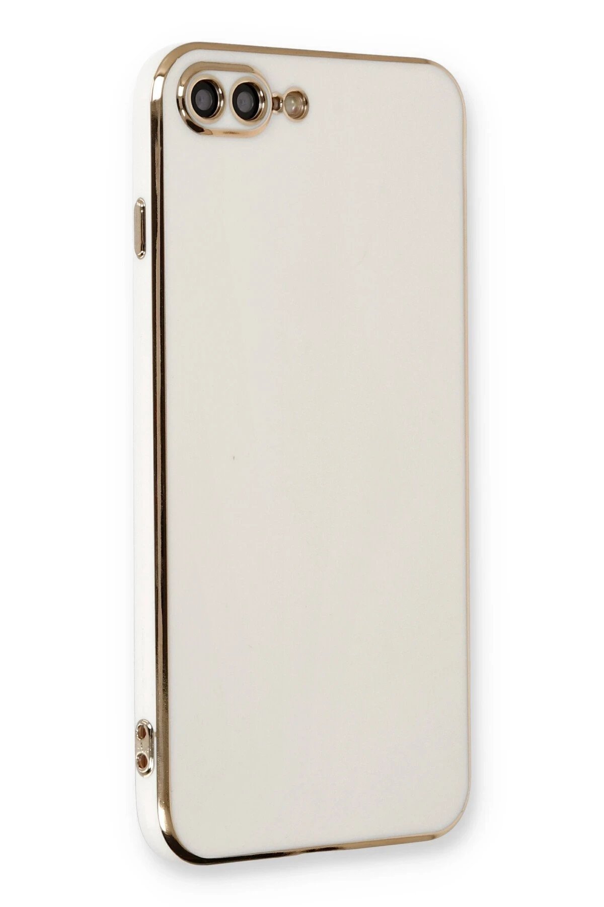 iPhone 7 Plus Kılıf Volet Silikon - Beyaz-(5796)