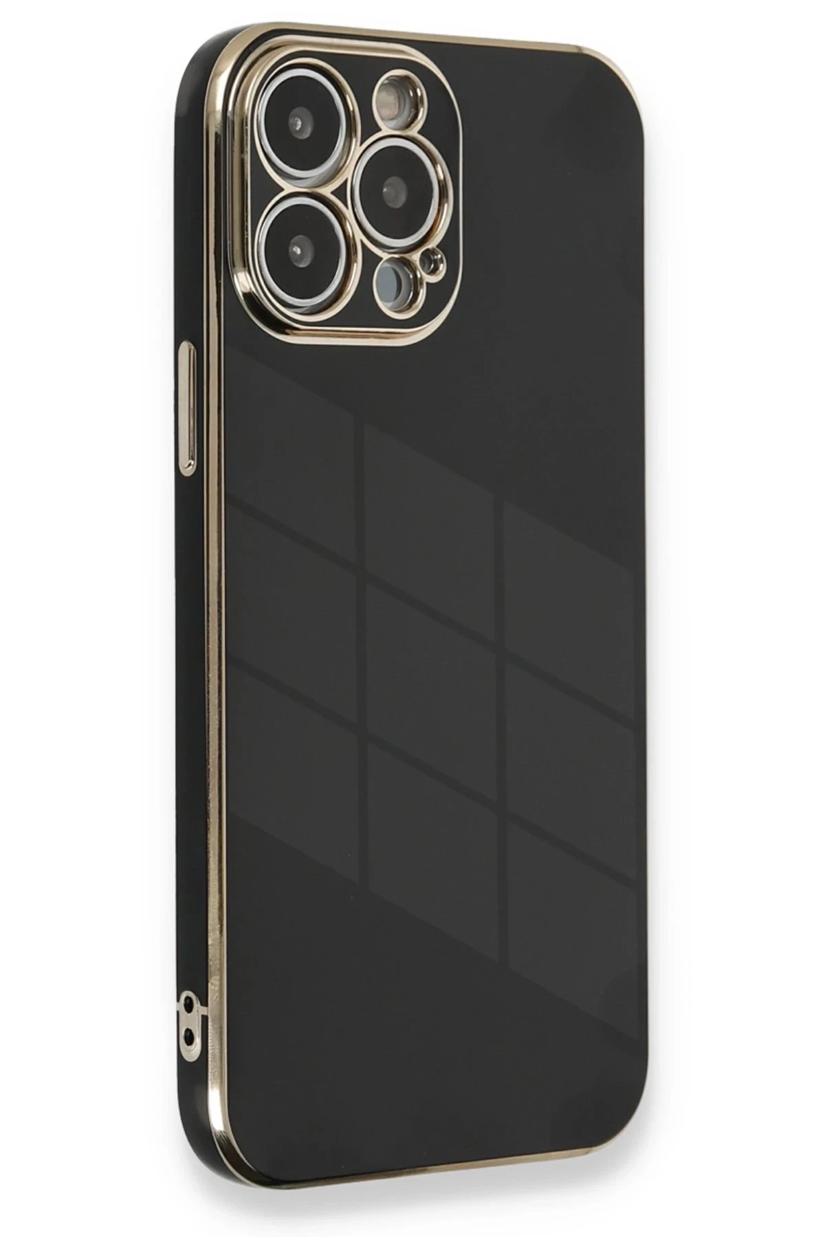 iPhone 13 Pro Kılıf Volet Silikon - Siyah-(5796)