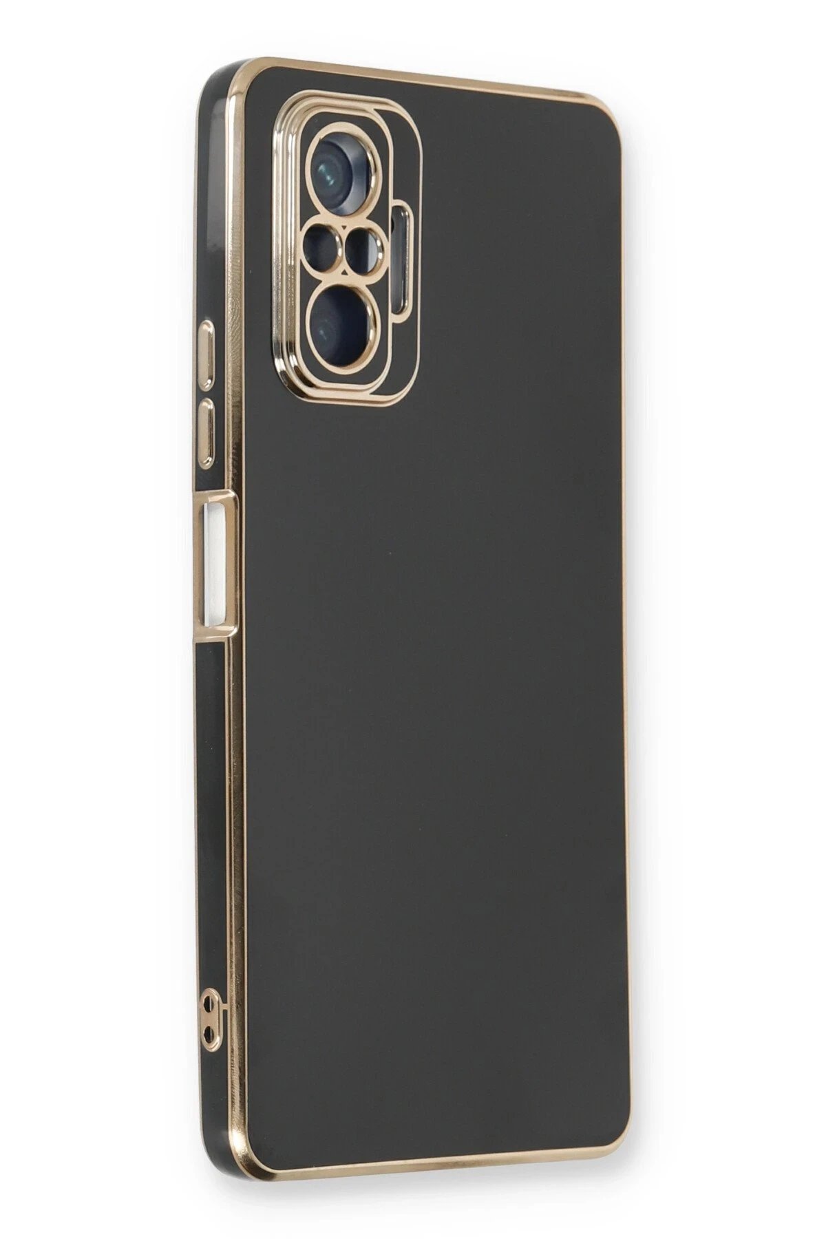 Xiaomi Redmi Note 10 Pro Kılıf Volet Silikon - Siyah-(5796)