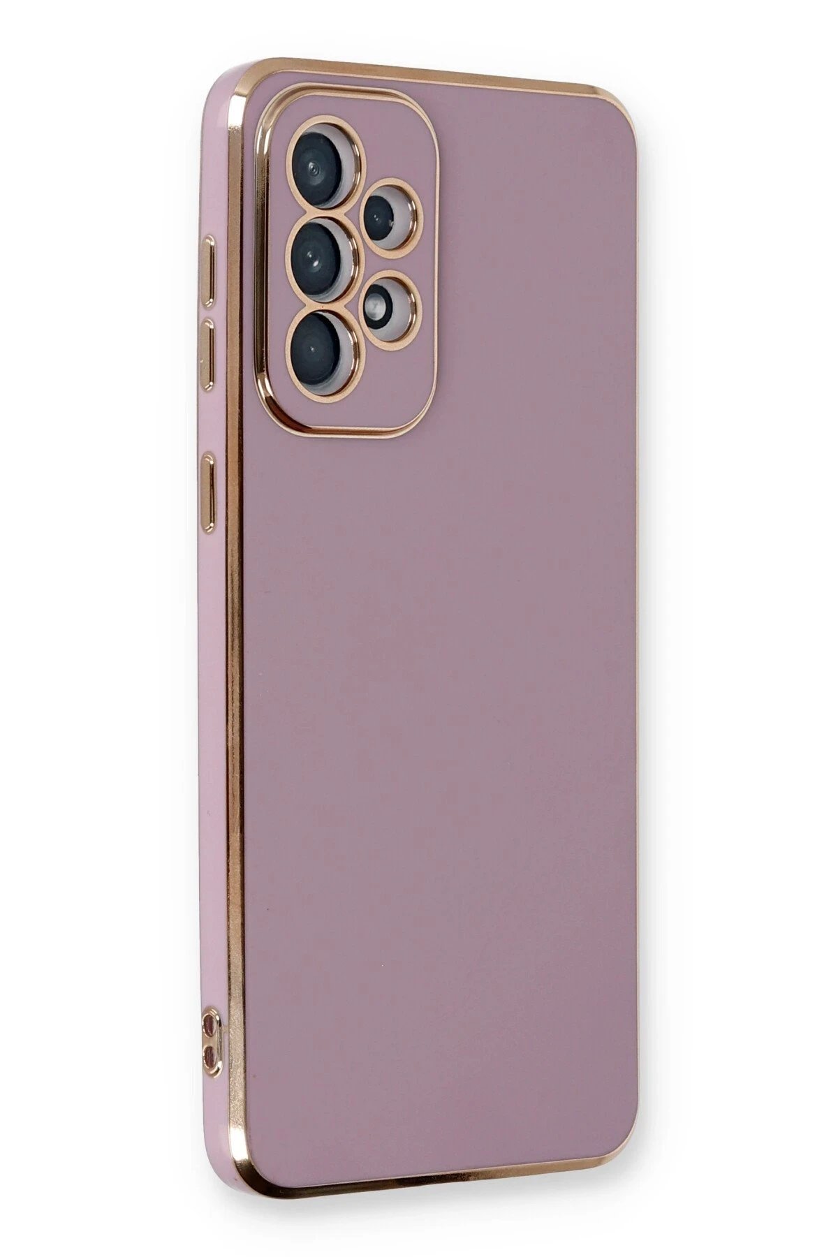 Samsung Galaxy A53 5G Kılıf Volet Silikon - Mor-(5796)