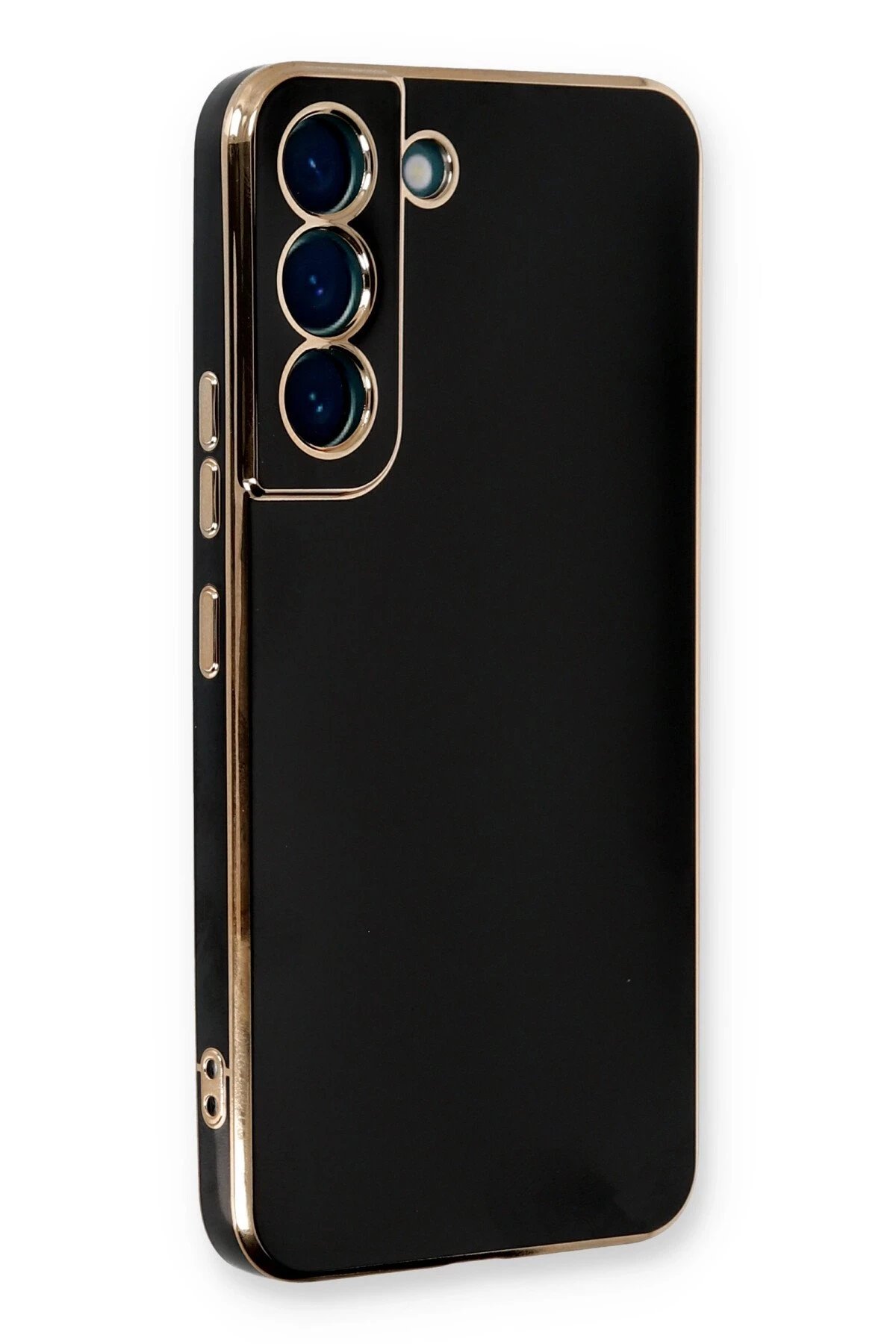 Samsung Galaxy S22 Plus Kılıf Volet Silikon - Siyah-(5796)