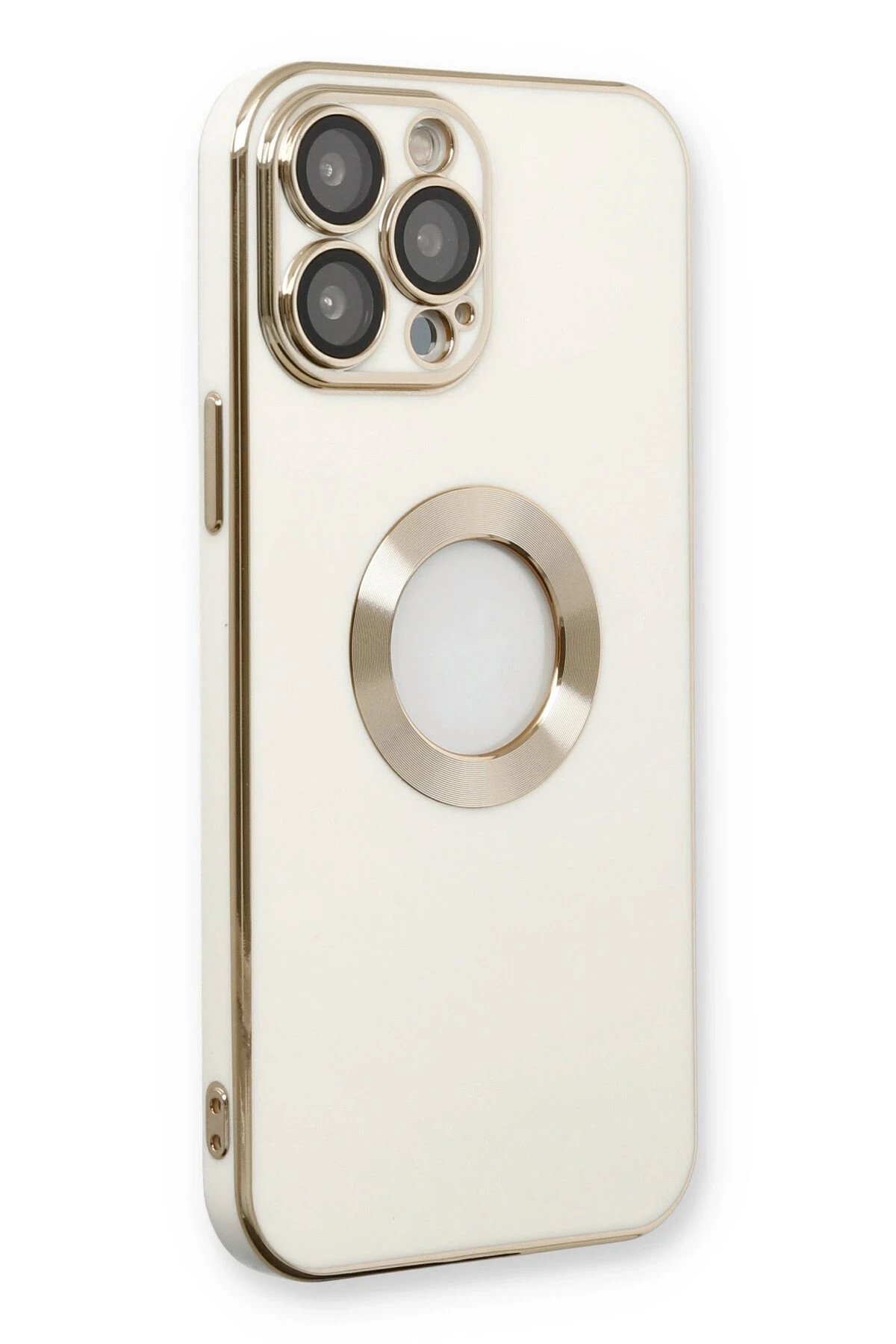 iPhone 13 Pro Kılıf Store Silikon - Beyaz-(5796)