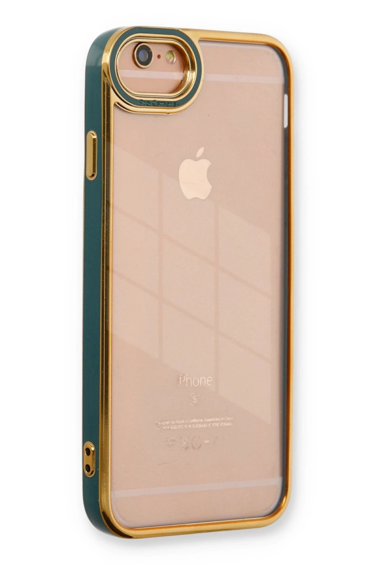 iPhone 6 Kılıf Liva Lens Silikon - Yeşil-(5796)