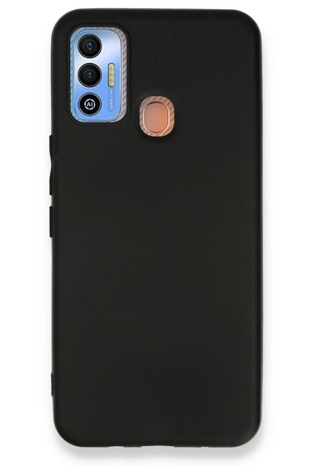 Tecno Spark 7T Kılıf First Silikon - Siyah-(5796)