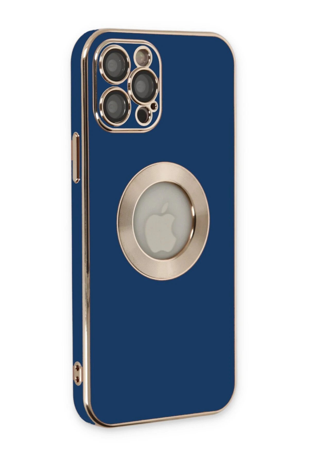 iPhone 12 Pro Kılıf Store Silikon - Mavi-(5796)